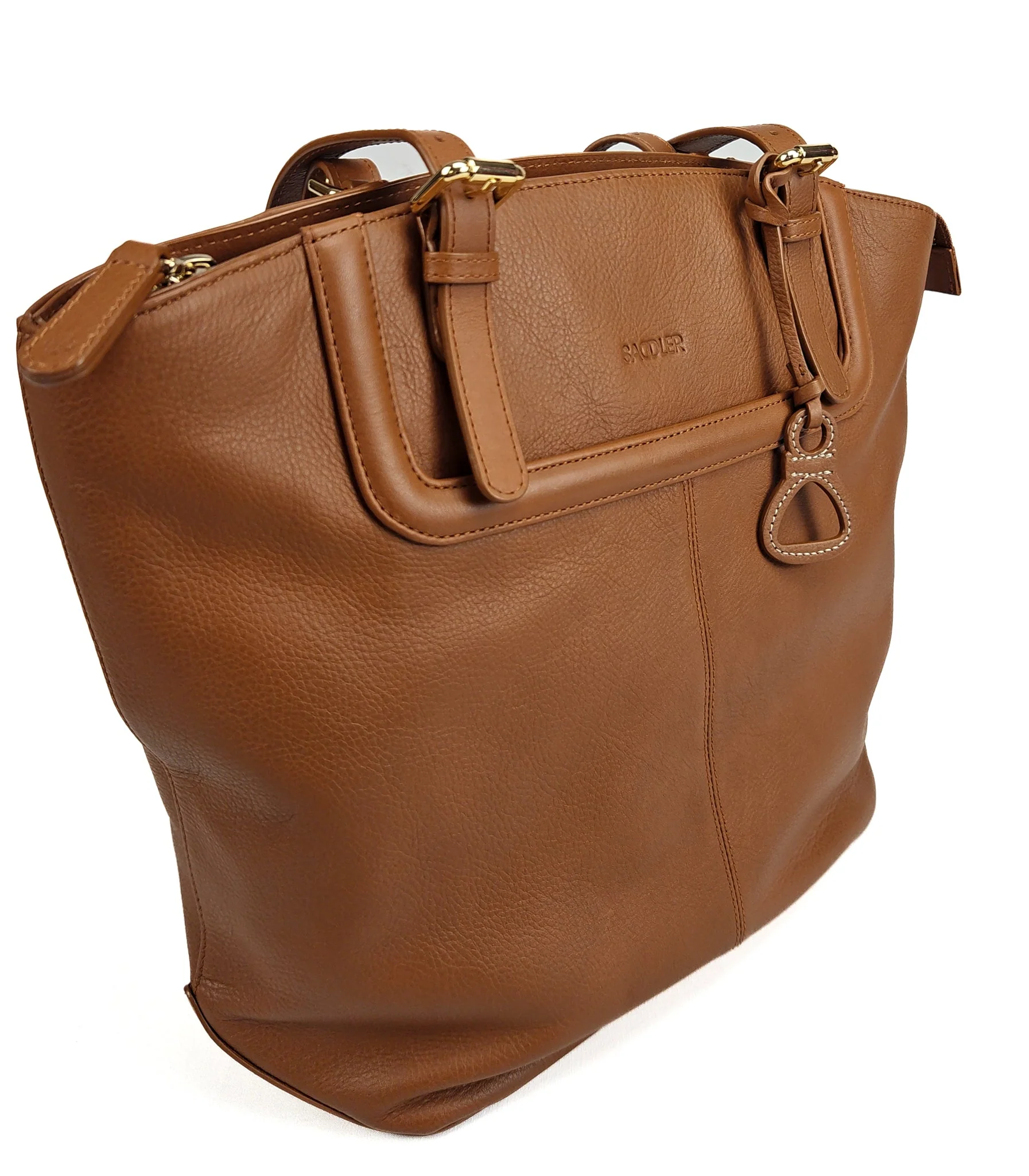 Sienna Zip Top Tote Shopper Bag for Women - Handmade by Saddler - Image 22