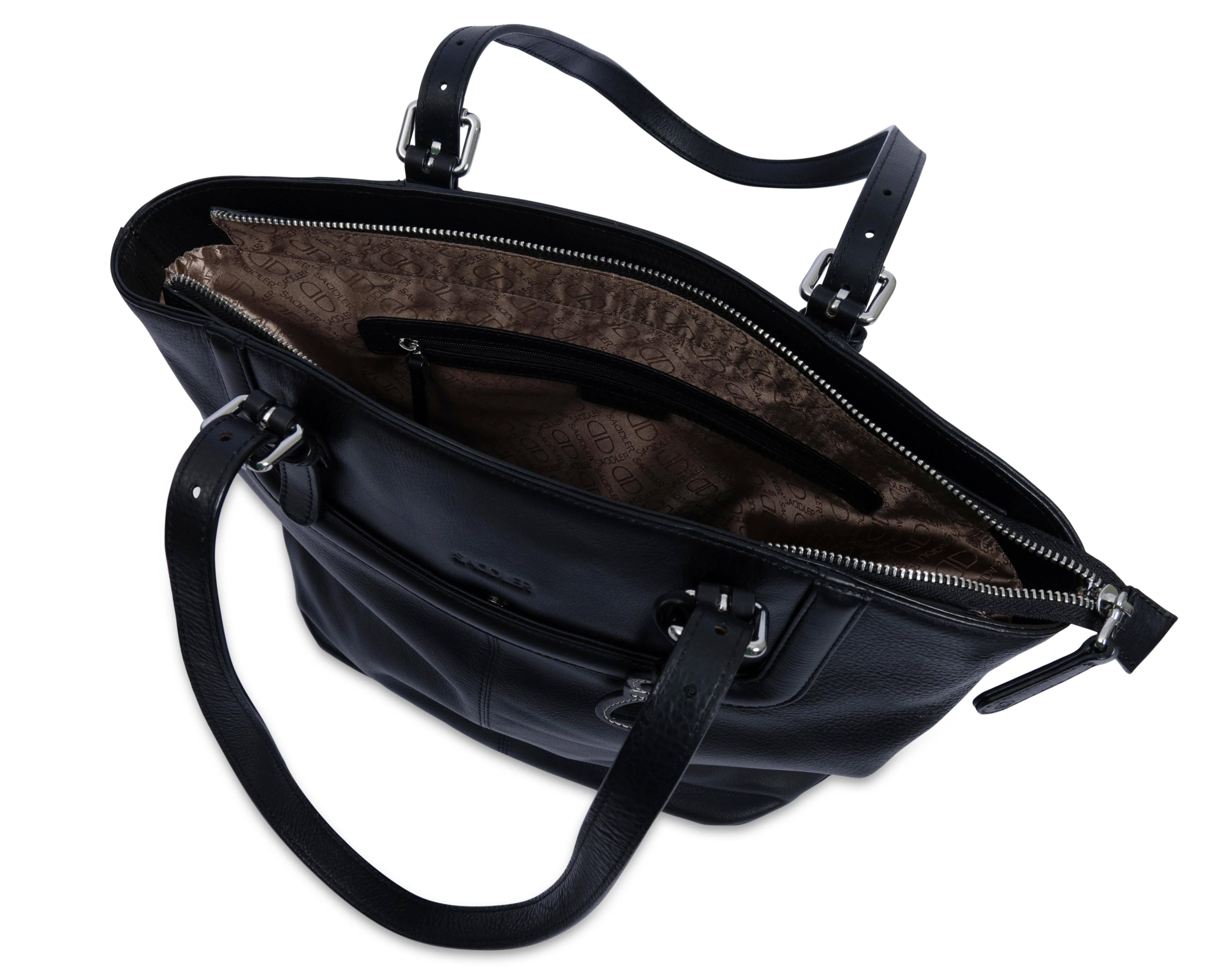 Sienna Zip Top Tote Shopper Bag for Women - Handmade by Saddler - Image 26