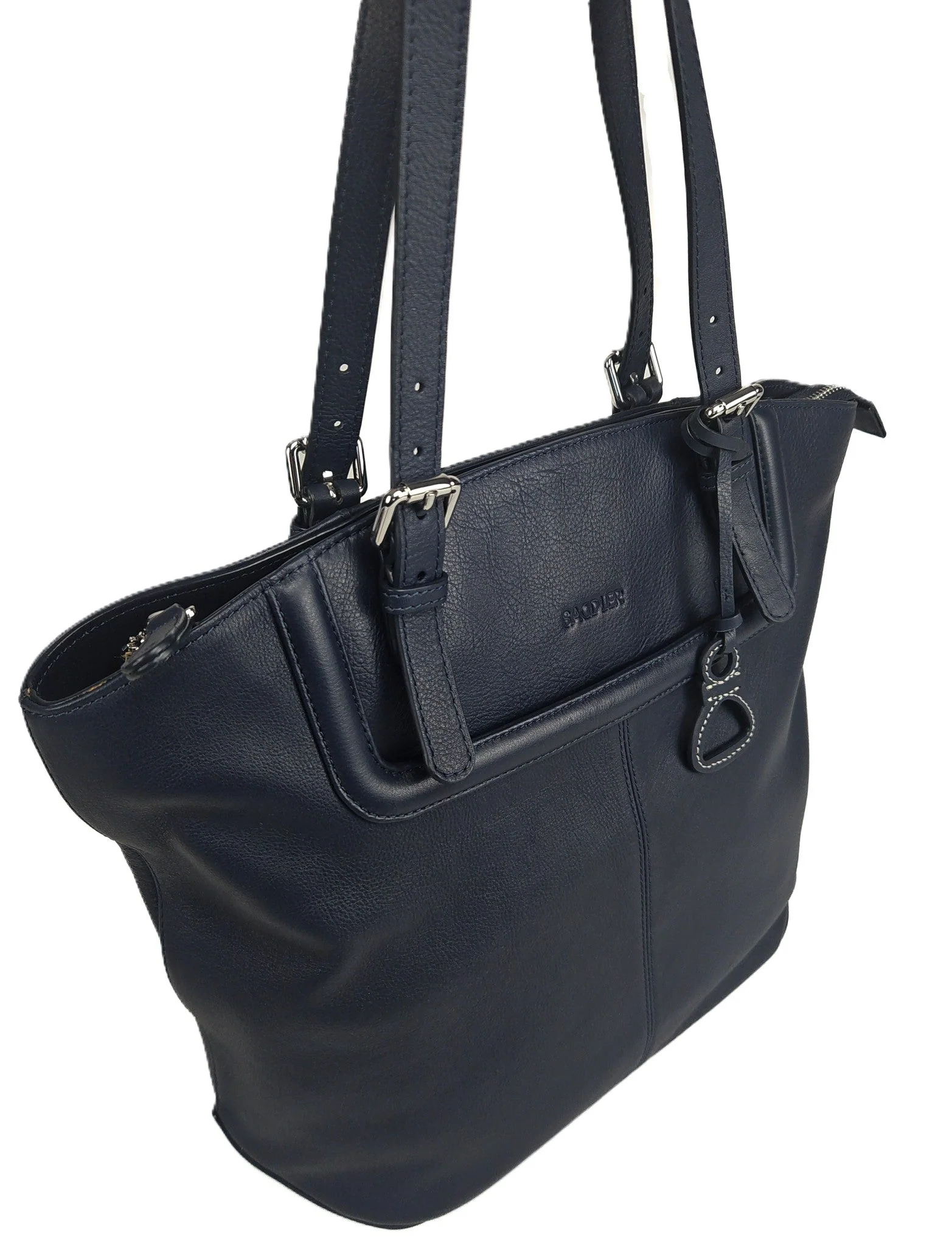 Sienna Zip Top Tote Shopper Bag for Women - Handmade by Saddler - Image 9