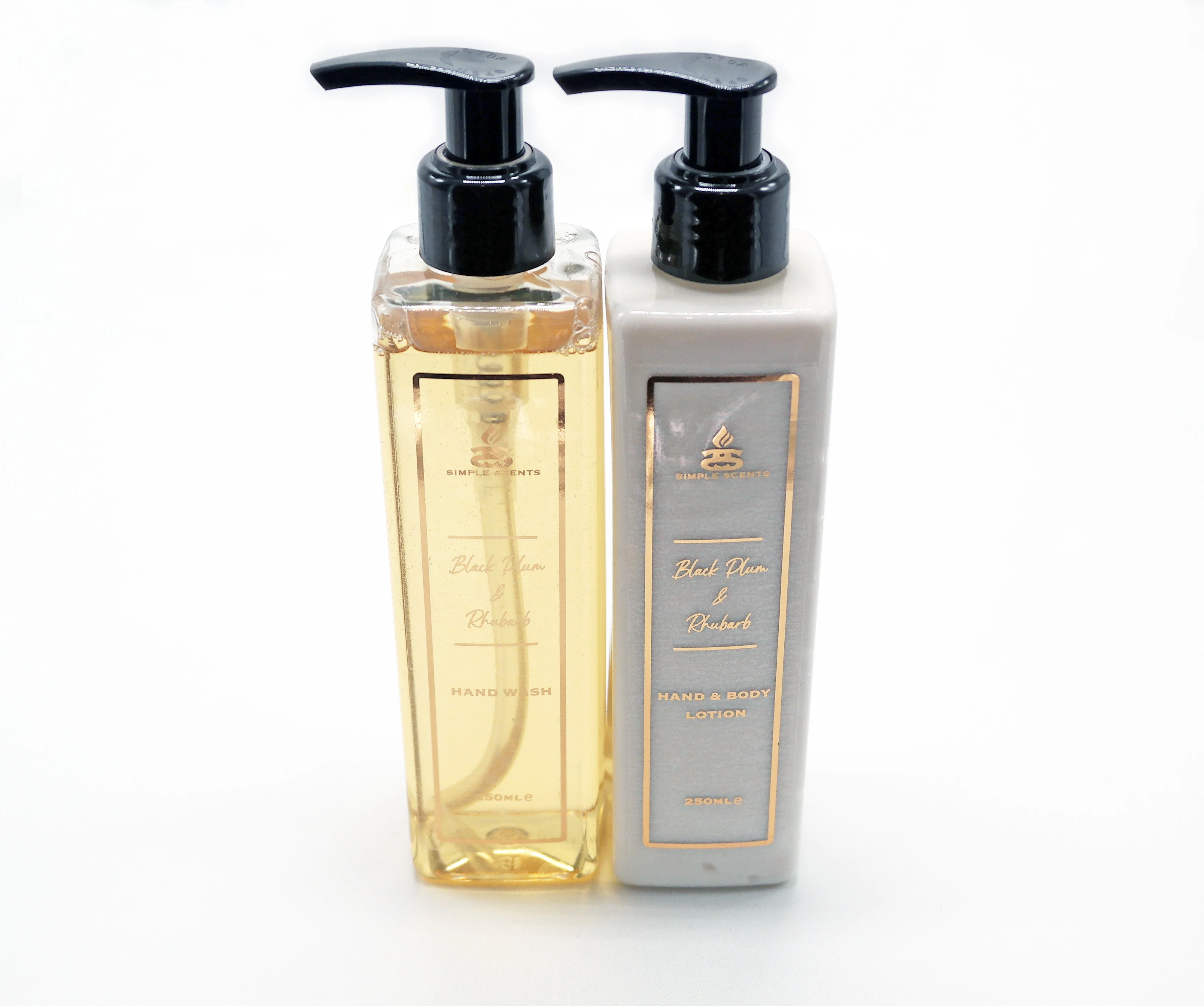 Simple Scents Black Plum & Rhubarb Hand Wash & Lotion Set 250ml - Image 3