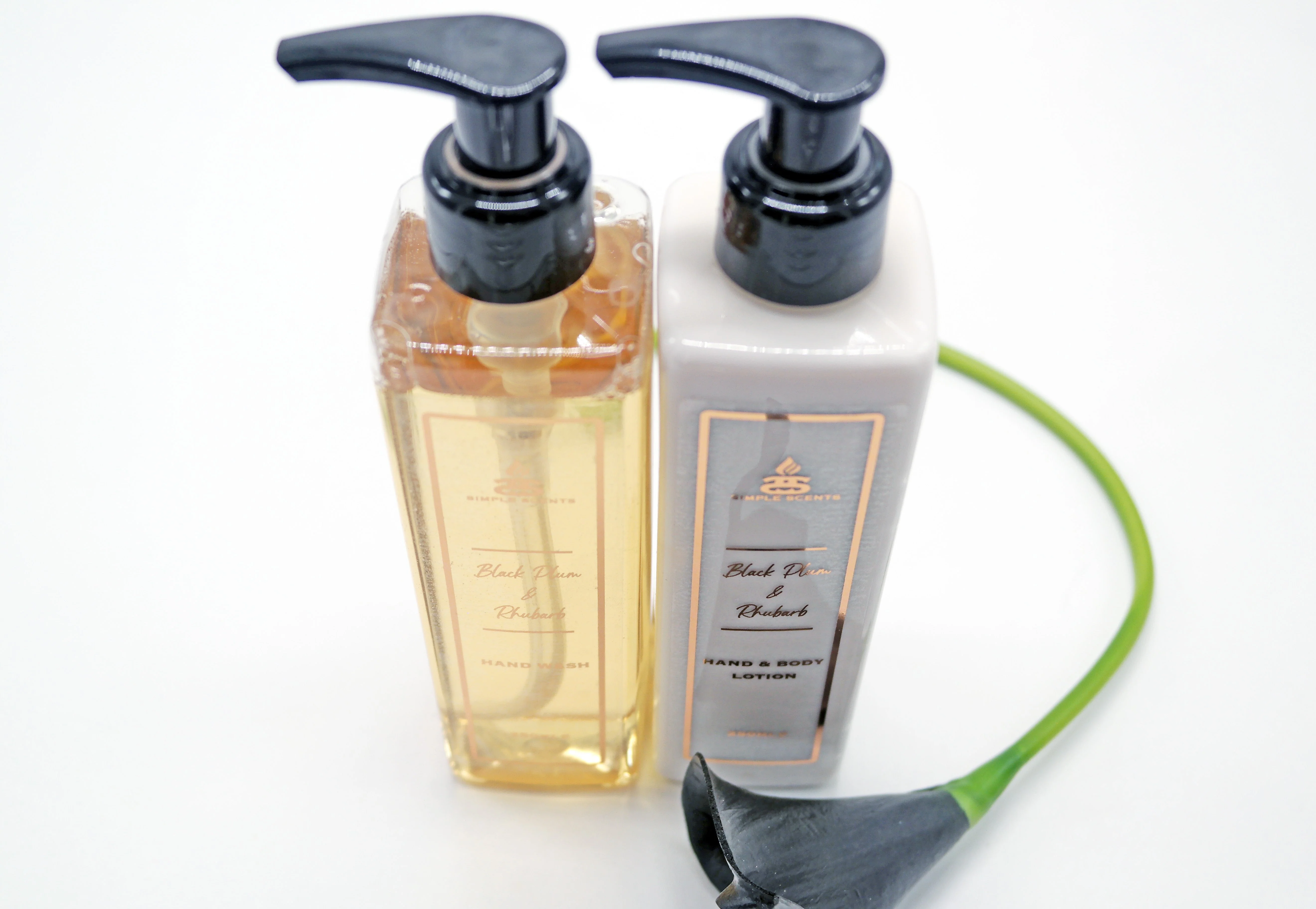 Simple Scents Black Plum & Rhubarb Hand Wash & Lotion Set 250ml - Image 5