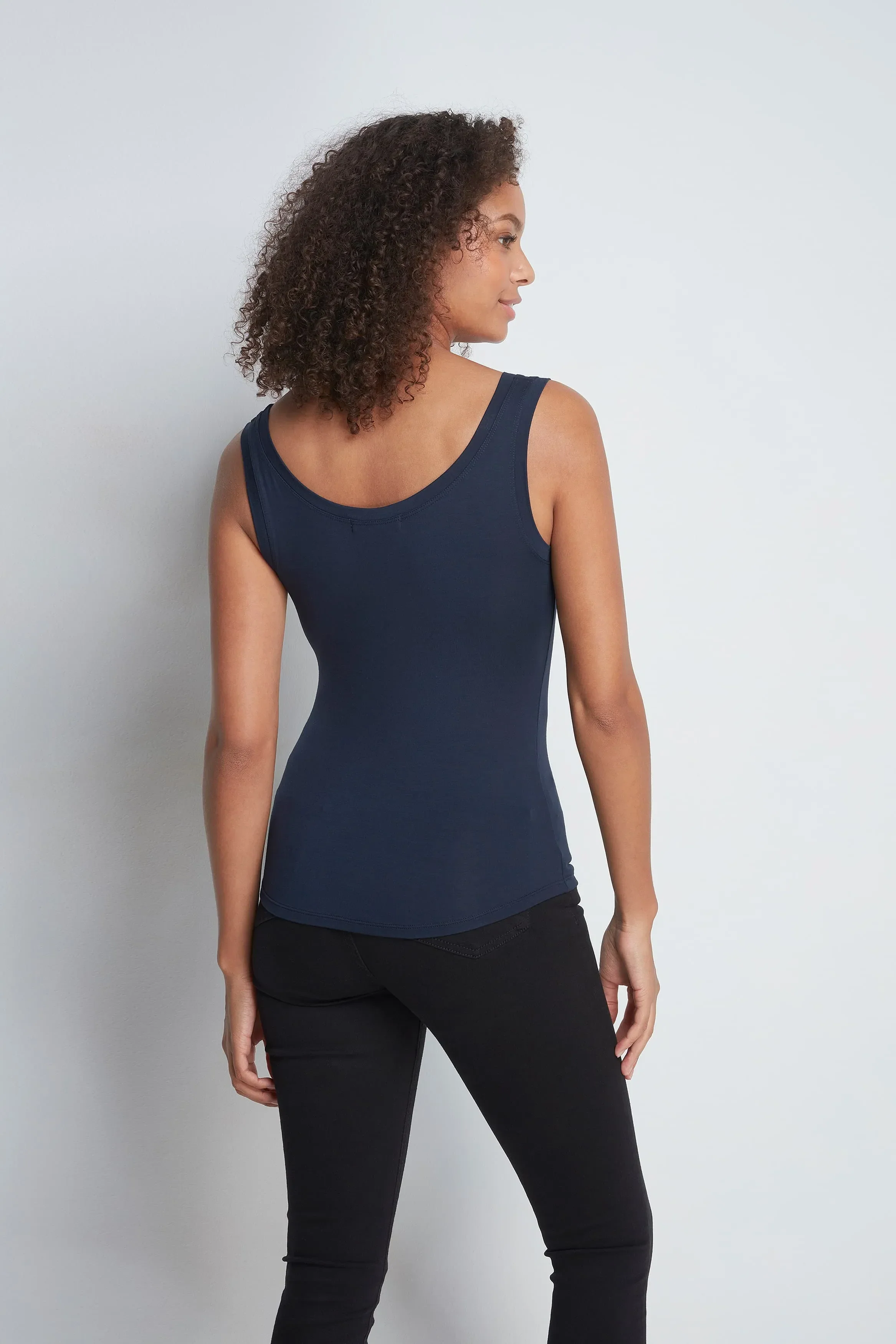 Sleeveless Micro Modal Vest Top - Image 12
