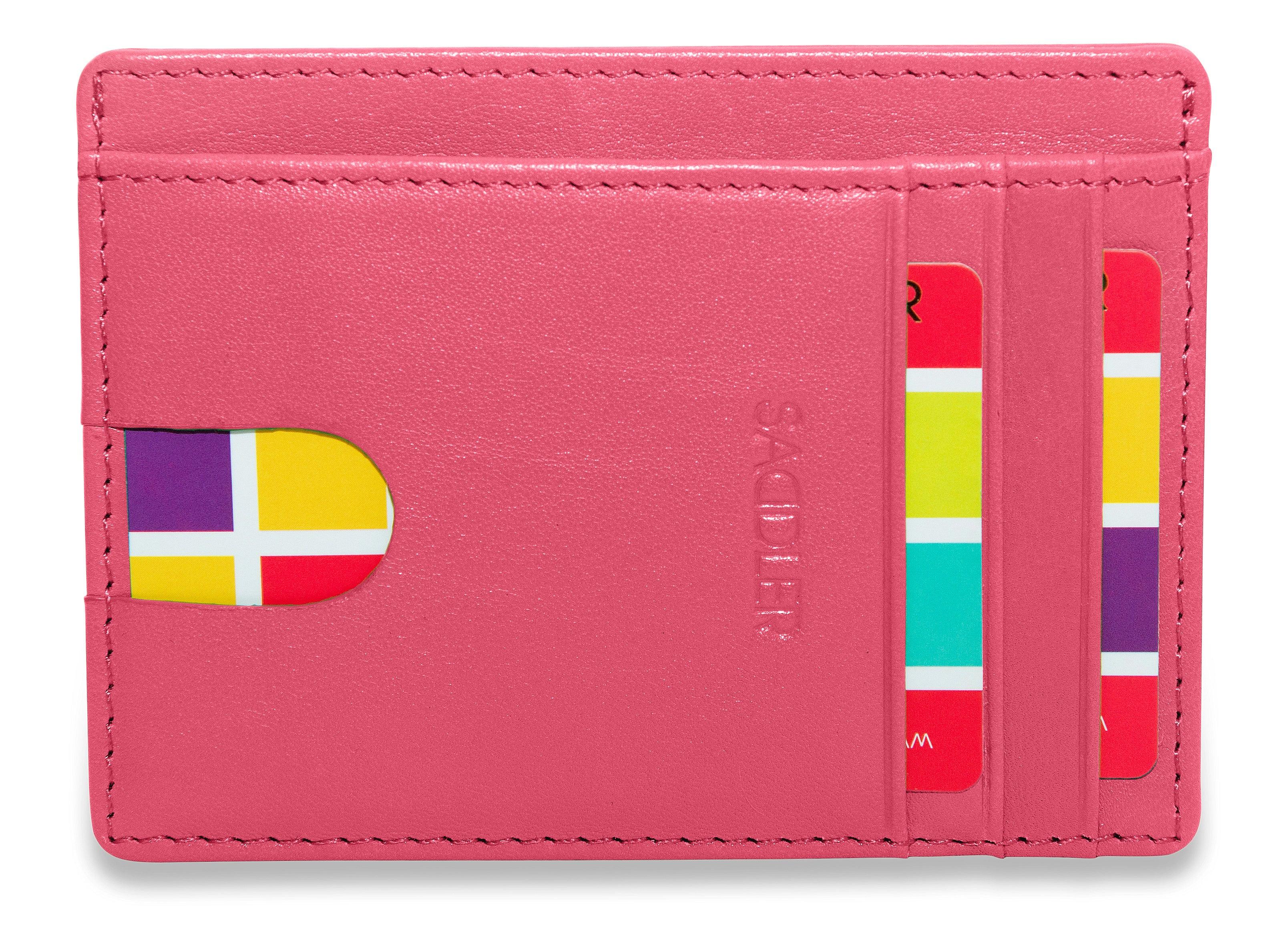 Slim Leather Card Holder "Stella" – Handmade by Saddler |Gift Boxed - Image 15