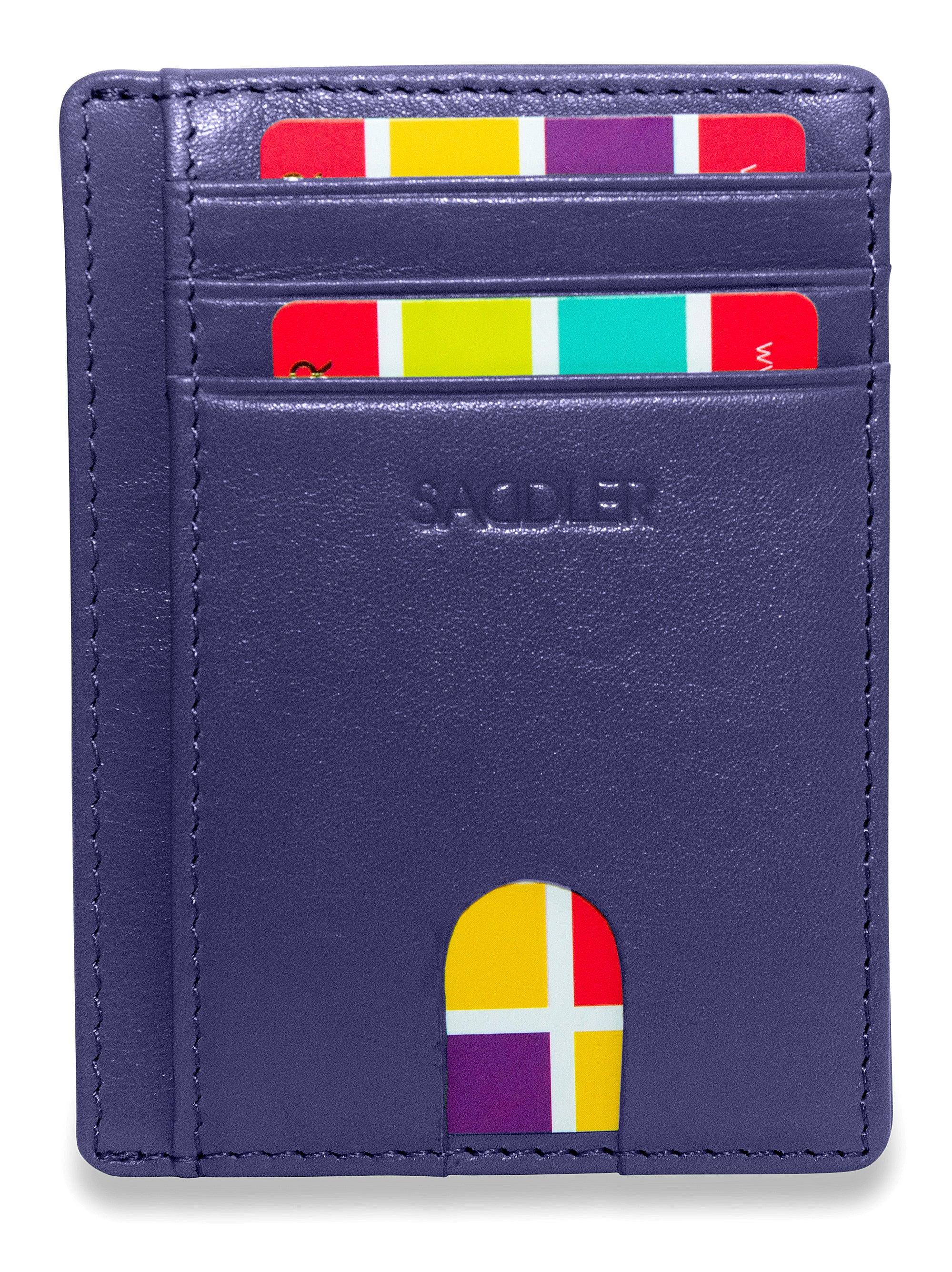 Slim Leather Card Holder "Stella" – Handmade by Saddler |Gift Boxed - Image 32