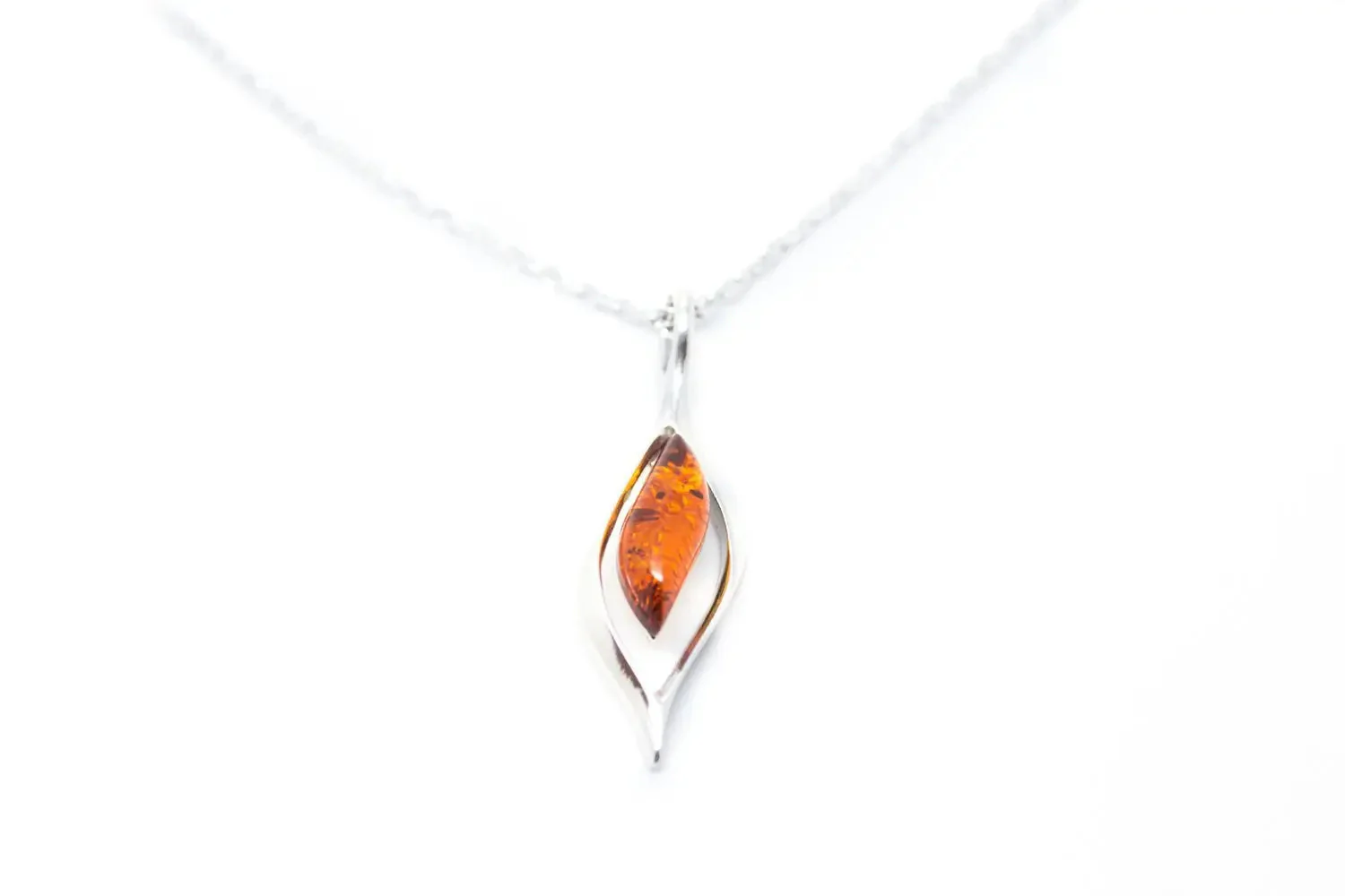 Small Droplet Amber Pendant - Image 3