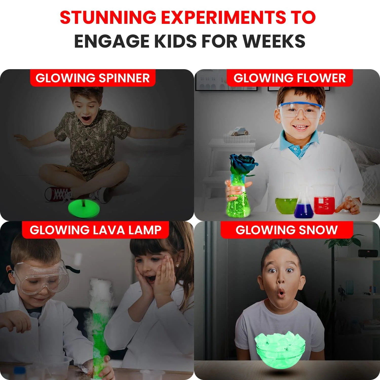 Smartivity Glow In The Dark DIY STEM Kit | 20 Glowsome Experiments - Image 4