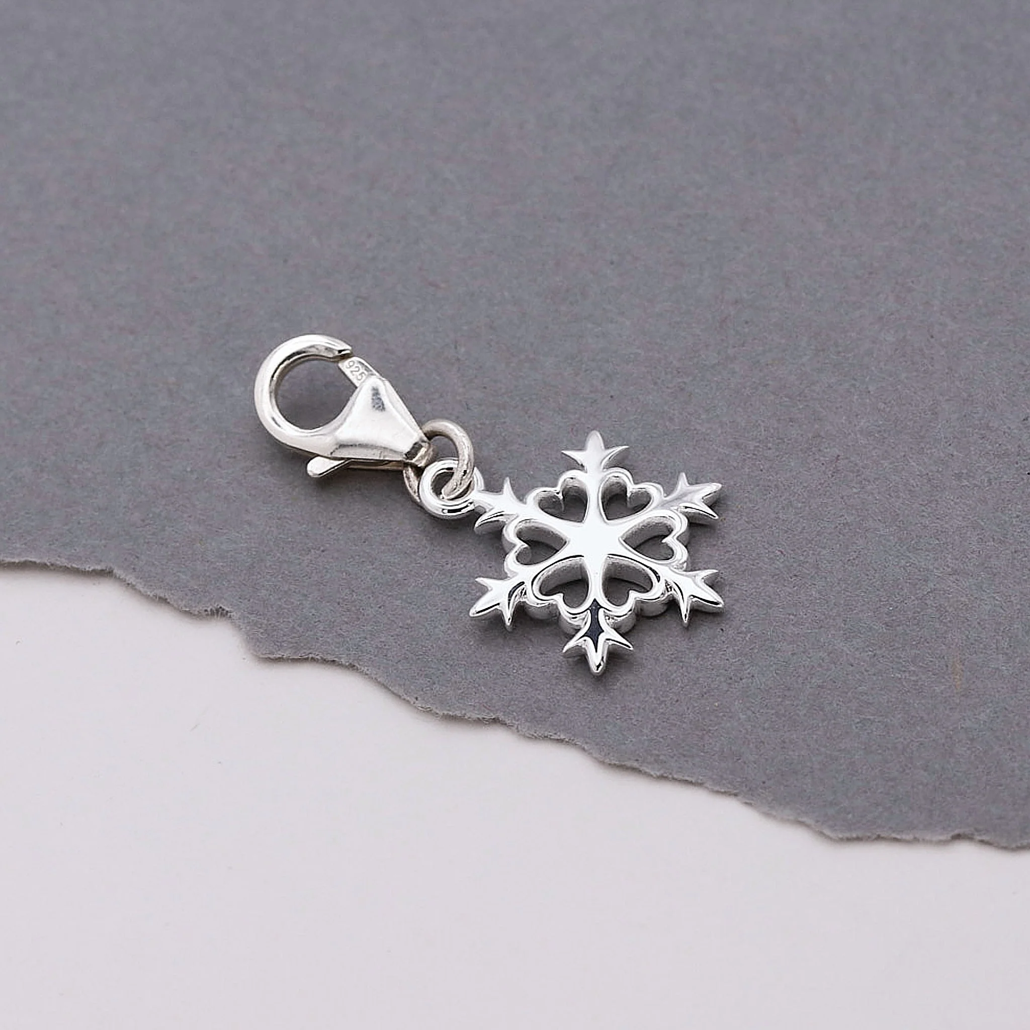 Snowflake Silver Charm - Image 4
