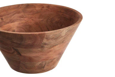 Socorro Acacia Wood Salad Bowl - Image 7