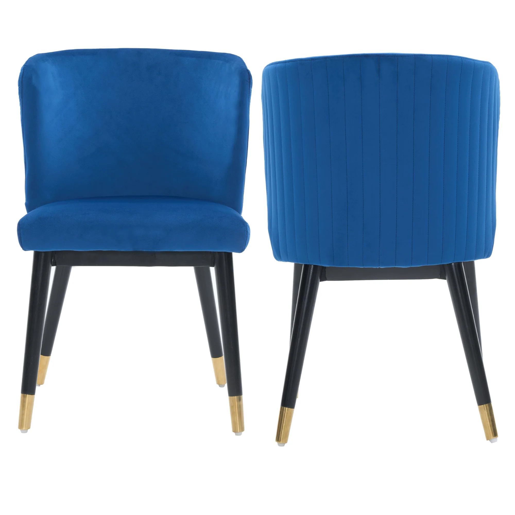Sofina Modern Velvet Dining Chair with Tufted Back – Wooden Frame & Gold-Tipped Rubberwood Legs - Image 30