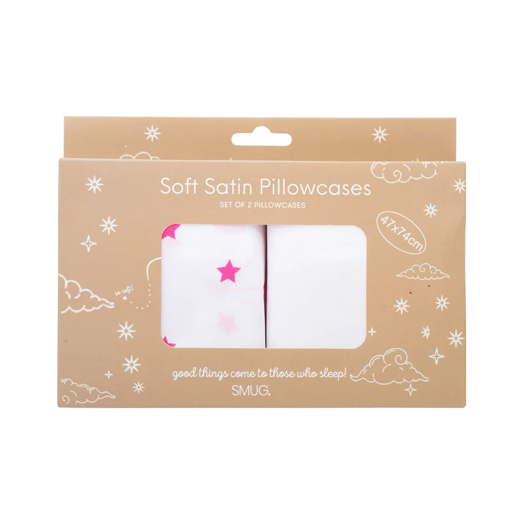 Soft Satin Pillowcase Set, Starlit Cherry - Image 2