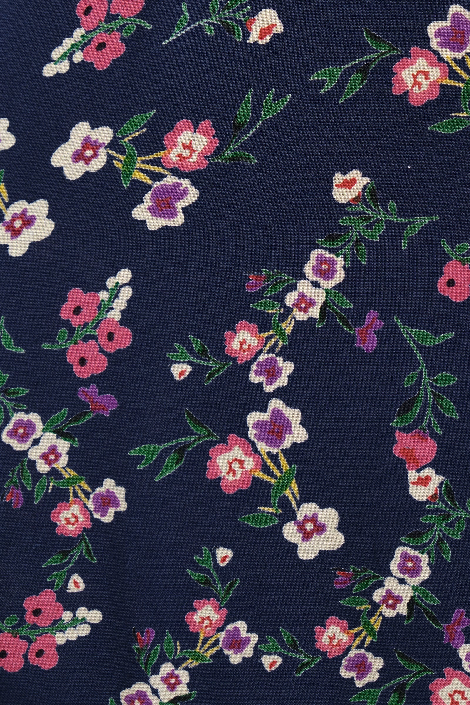 Sola Naïve Posy Print Long Sleeve Mini Dress - Navy - Image 6