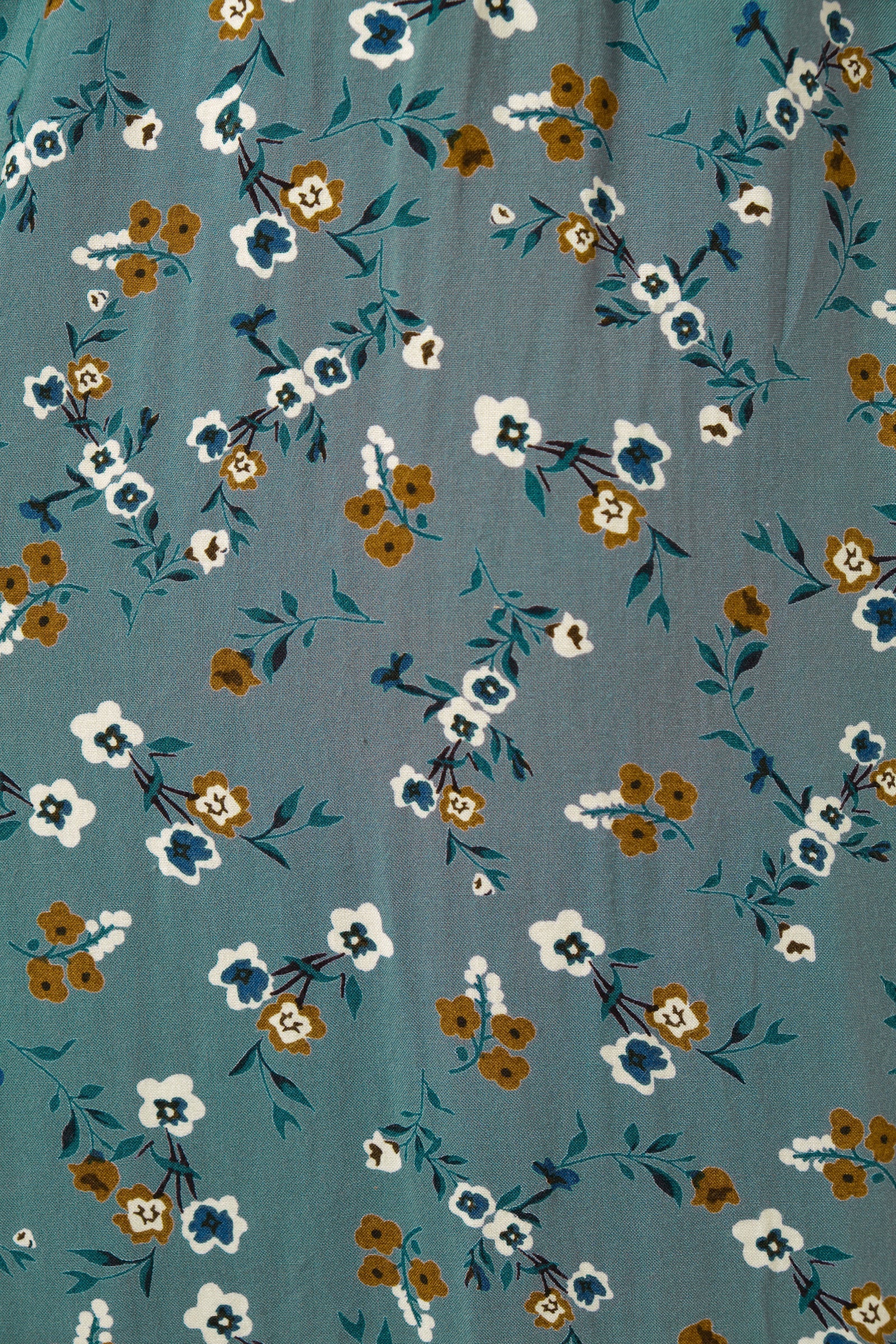 Sola Naïve Posy Print Long Sleeve Mini Dress - Teal - Image 6
