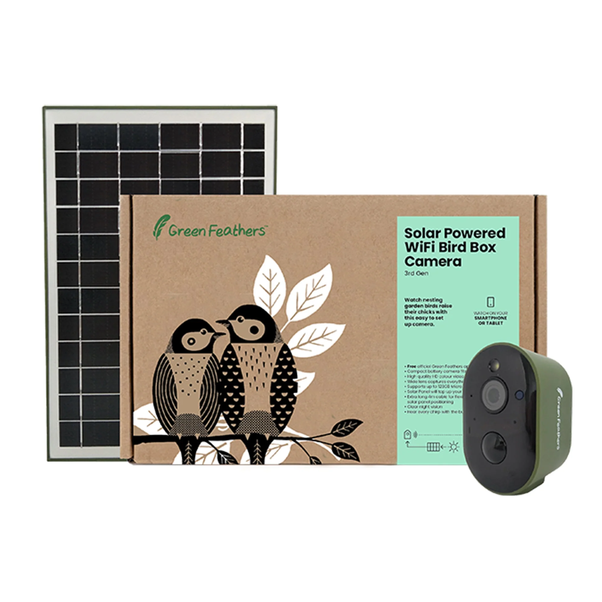 Solar Powered WiFi Bird Box HD Camera Starter Pack - Image 2