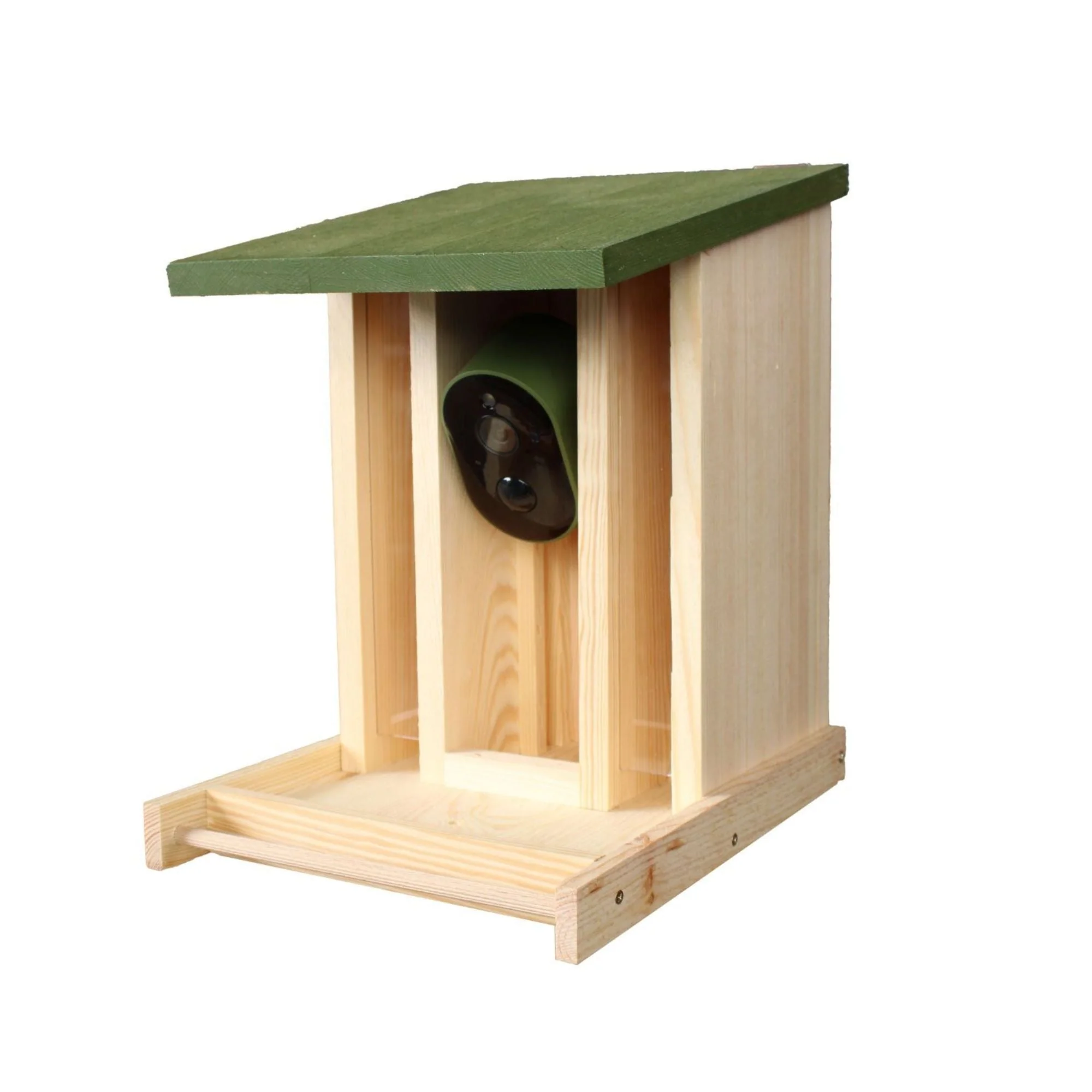 Solar Powered WiFi Camera Wooden Bird Feeder Kit - Image 2
