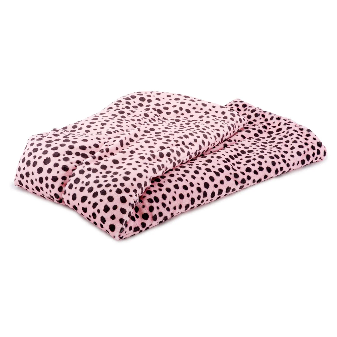 Soothing Body Wrap Wheat Bag Infused with Lavender Oil - Pink Dalmatian - Image 3