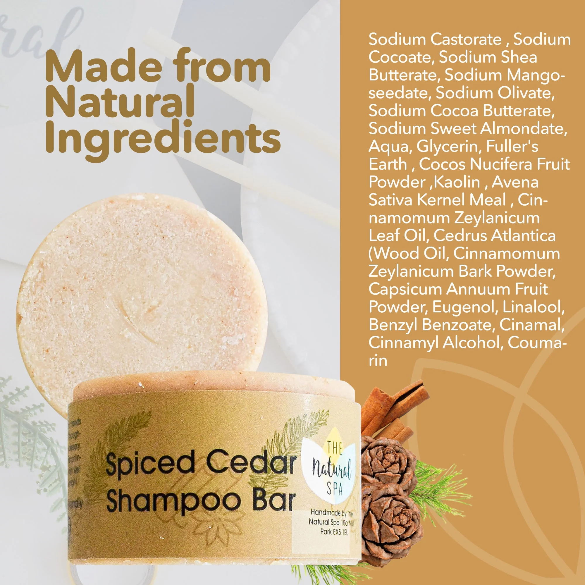 Spiced Cedar Shampoo bar - Image 4