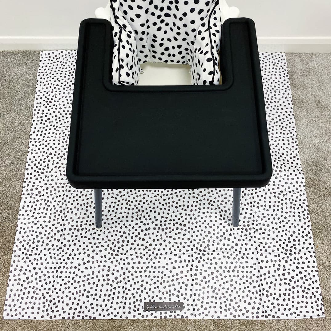 Splash mat - Monochrome Spotty Polka Dot - Image 4