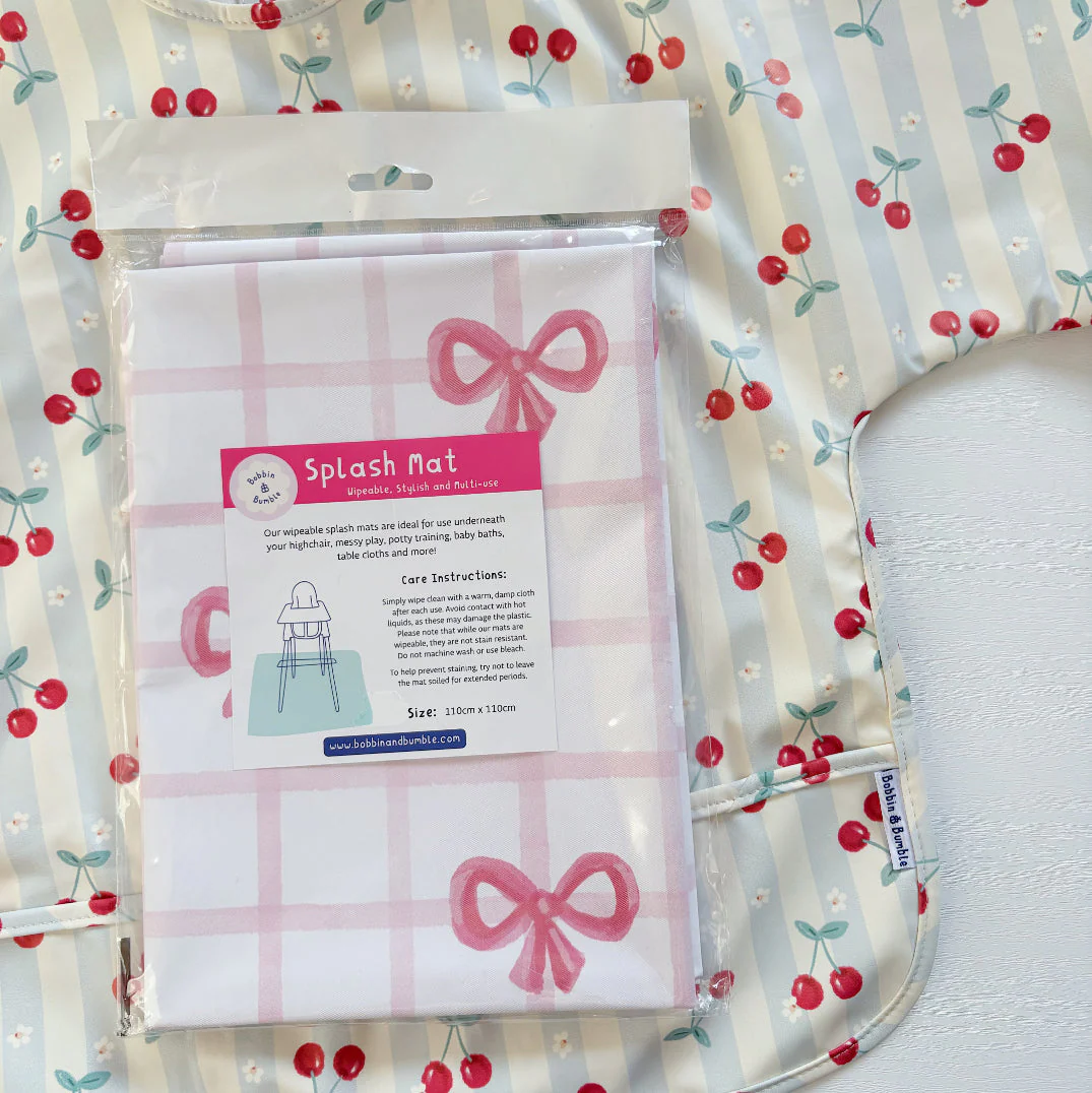 Splash mat - Pink Bows - Image 6