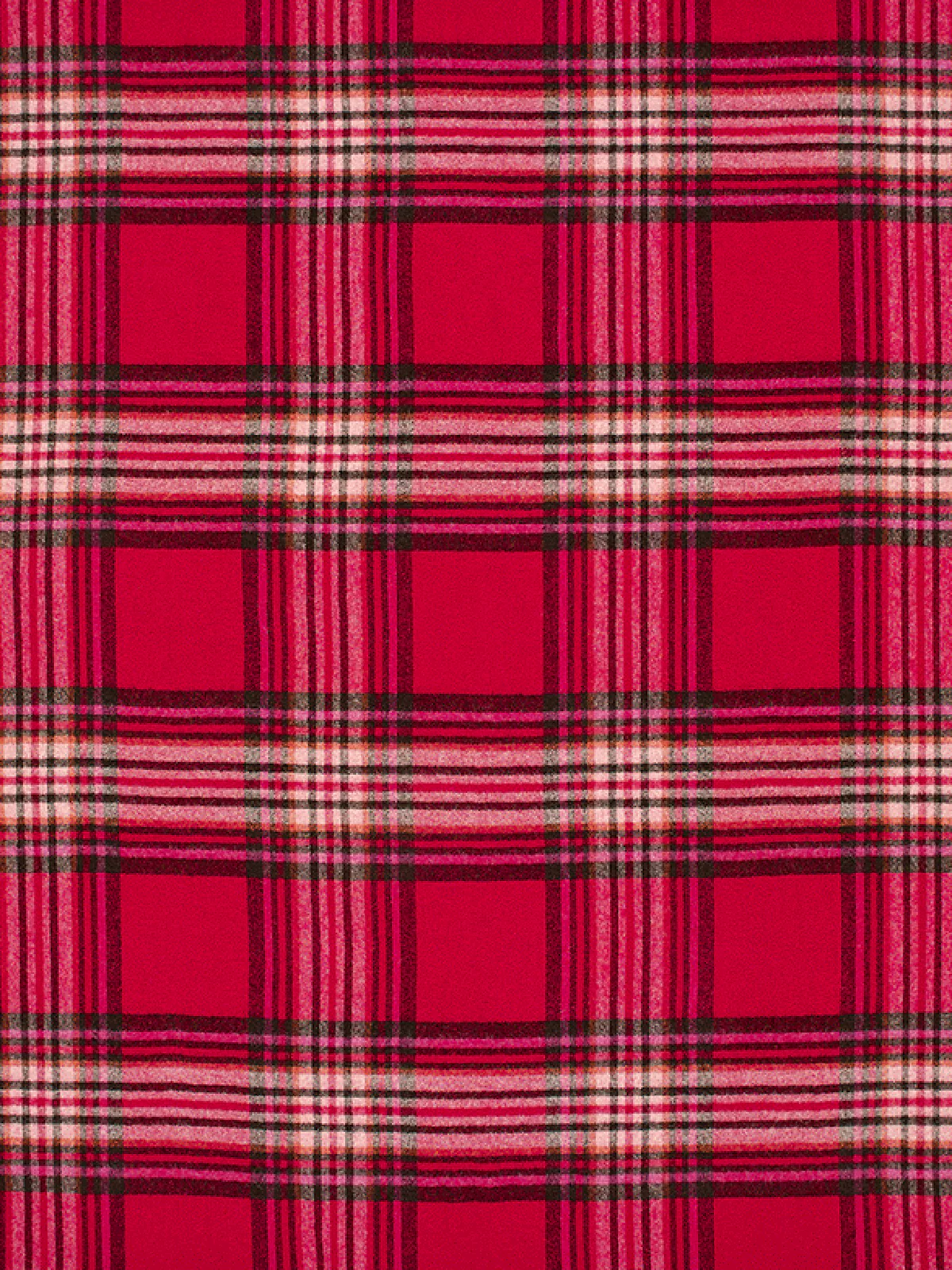 St Ives Check Pure New Wool Throw - Red - Image 5