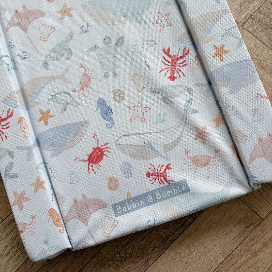 Standard Changing Mat - Deep Blue Sea Print - Image 3