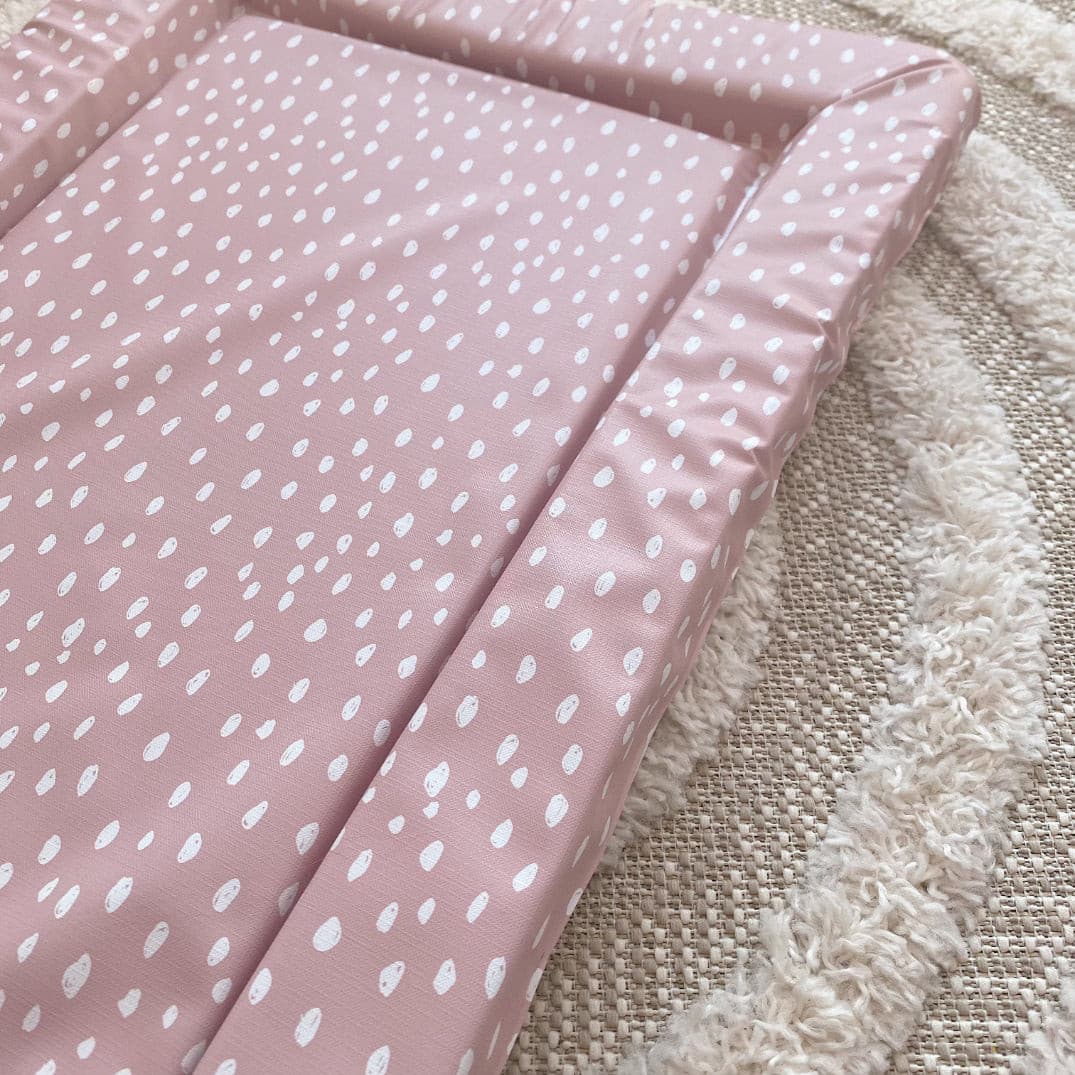 Standard Changing Mat - Dusky Pink Spots Print - Image 6
