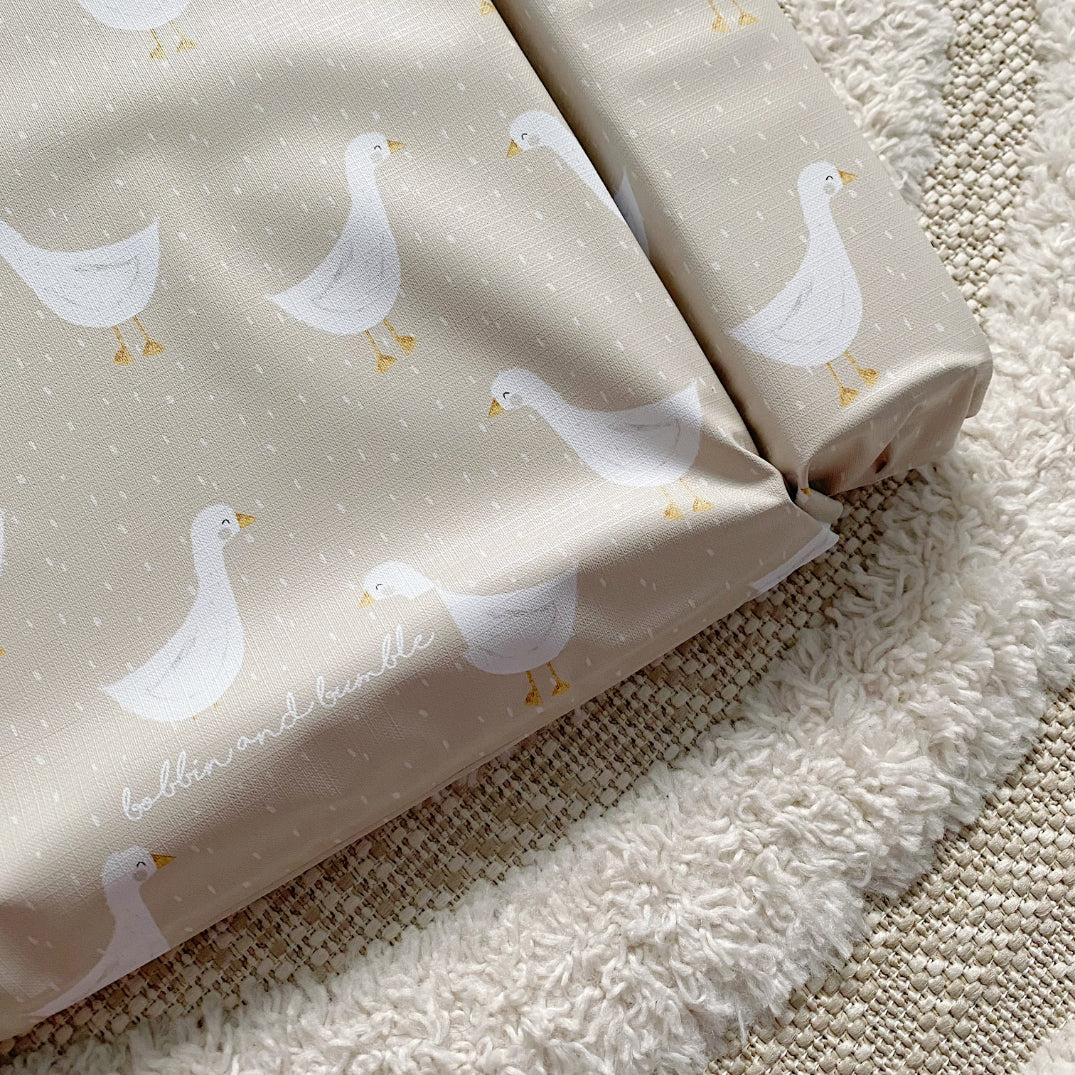 Standard Changing Mat - White Goose Unisex Print - Image 10