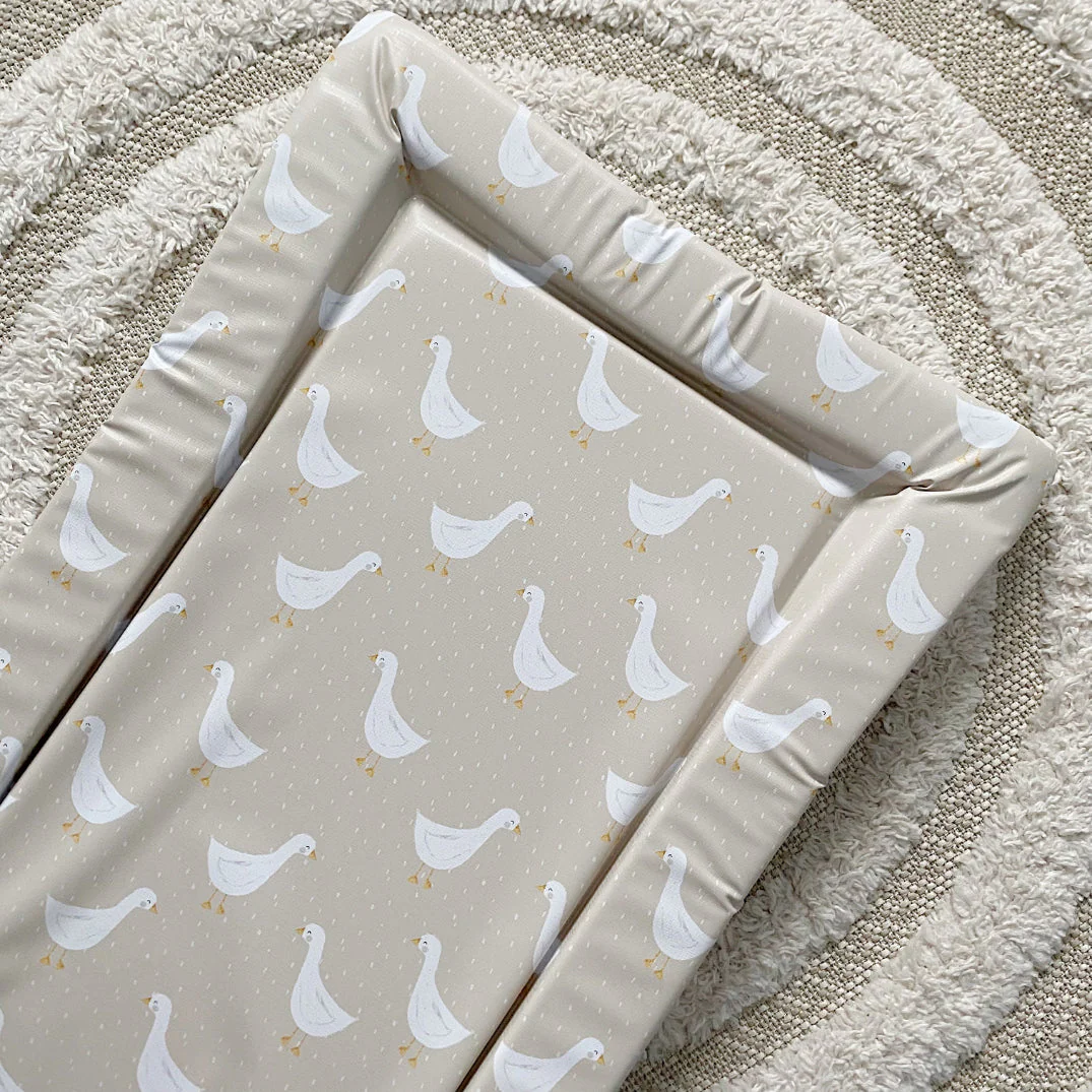 Standard Changing Mat - White Goose Unisex Print - Image 2
