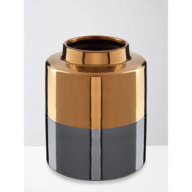 Stellar Dual Tone Small Metallic Finish Vase - Image 2