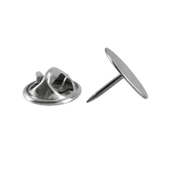 Sterling Silver Engraved Square Tie Tack - Image 2