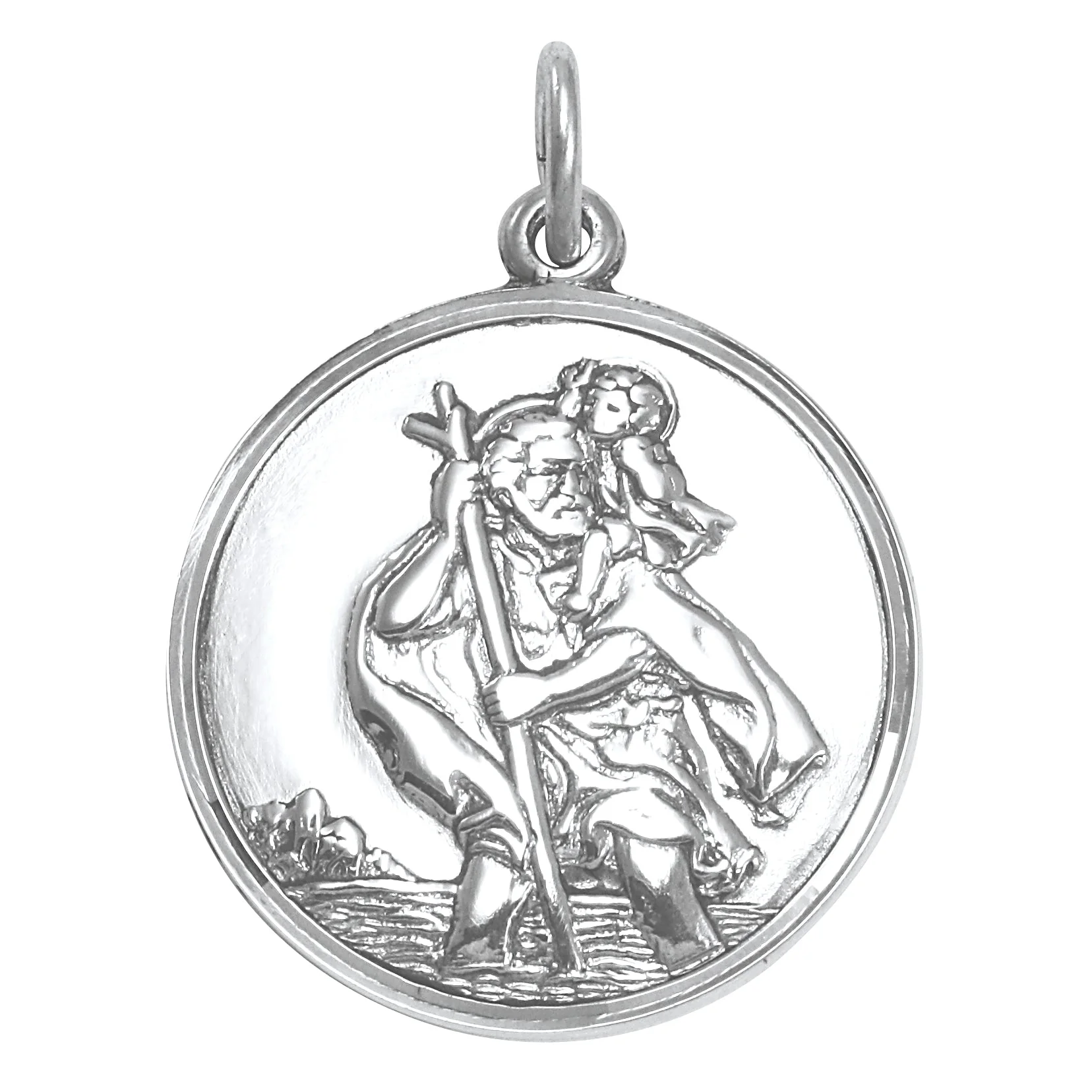 Sterling Silver St Christopher Pendant - Image 6