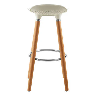 Stockholm Matte White Bar Stool - Image 4