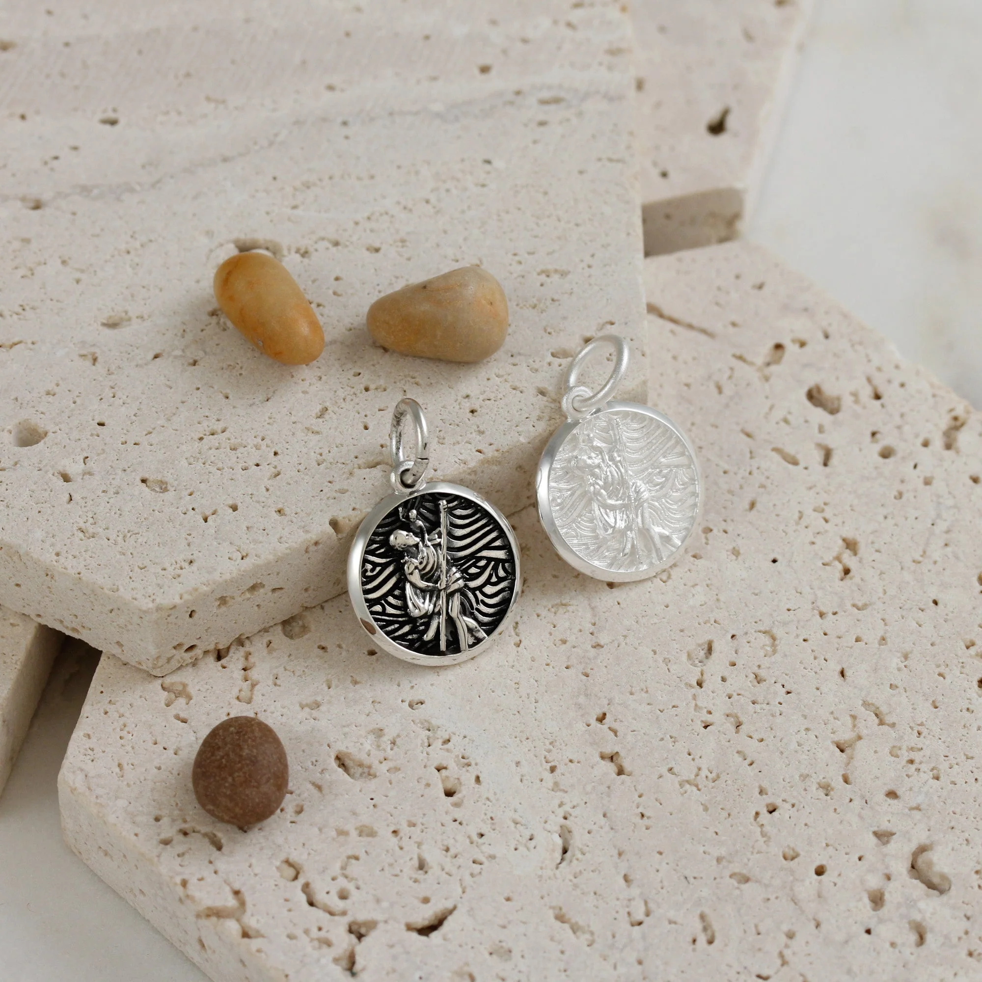 Storm Guardian Saint Christopher Personalised Silver Charm - Image 3