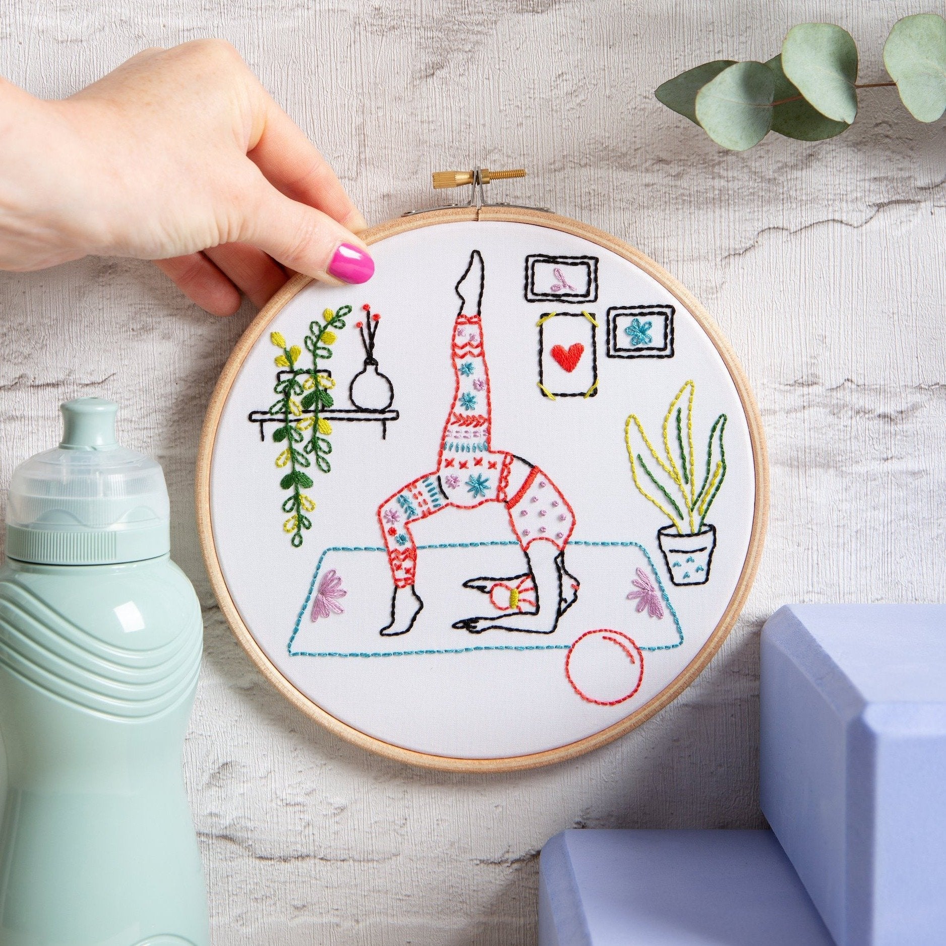 'Stretch' Yoga Embroidery Kit for Beginners - Image 3