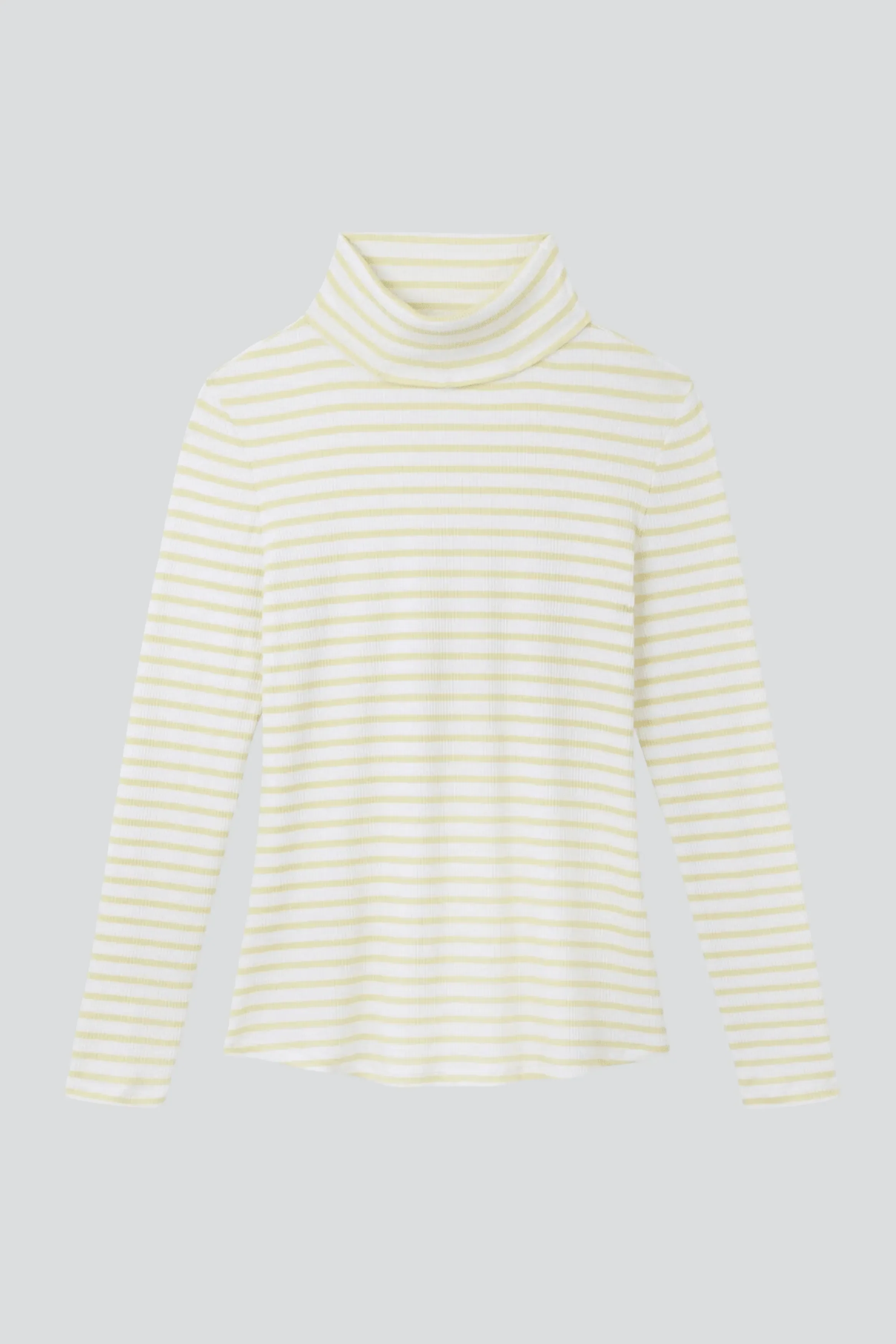 Striped Cotton Roll Neck - Image 2