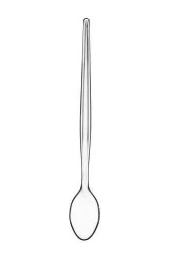 Summer Set Of Six Clear Plastic Sundae Spoons - Image 2
