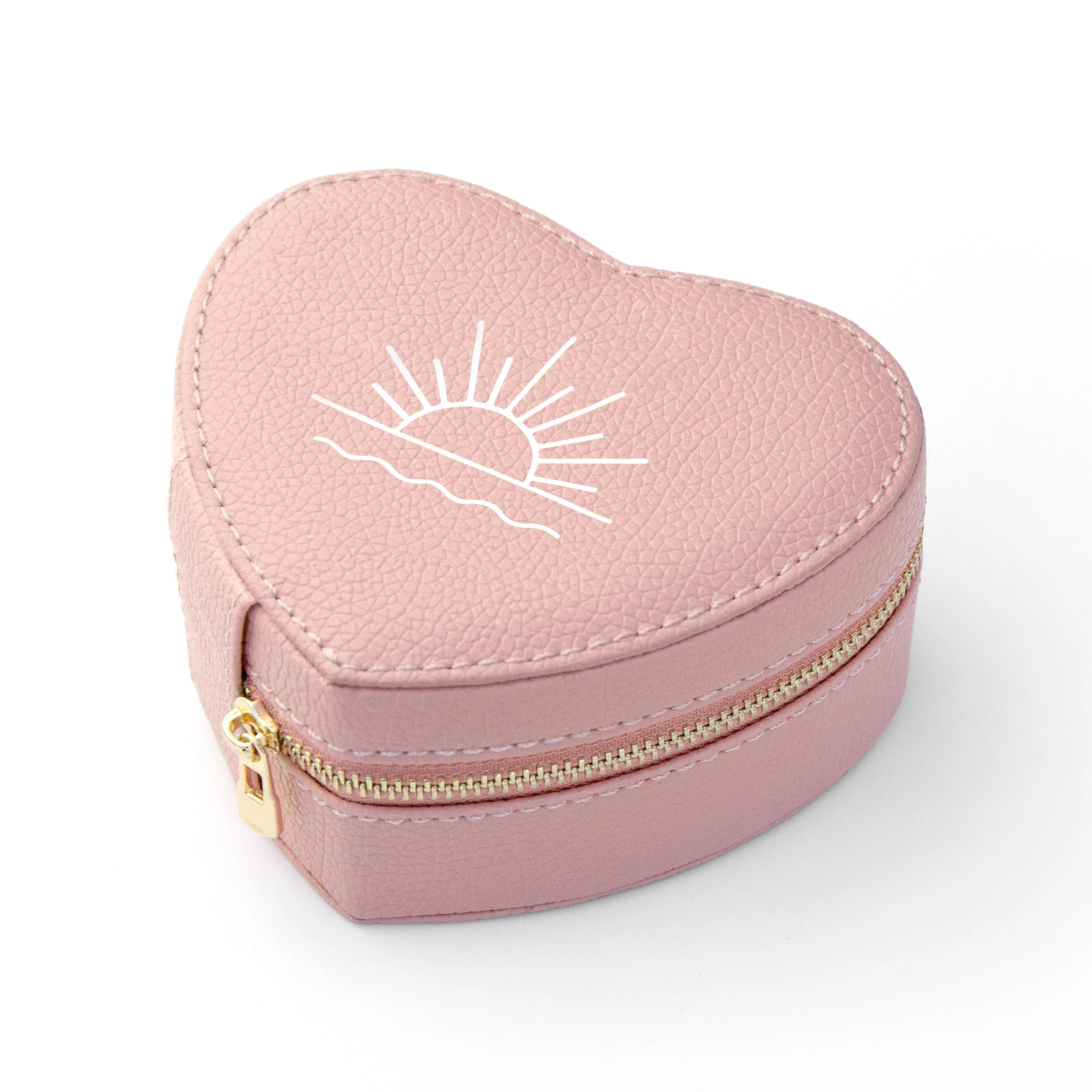 Sunset Pink Heart Jewellery Case - Image 14