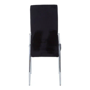 Tamzin Black Velvet High Back Dining Chair - Image 4