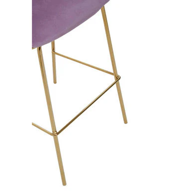 Tamzin Pink Velvet Bar Chair - Image 5