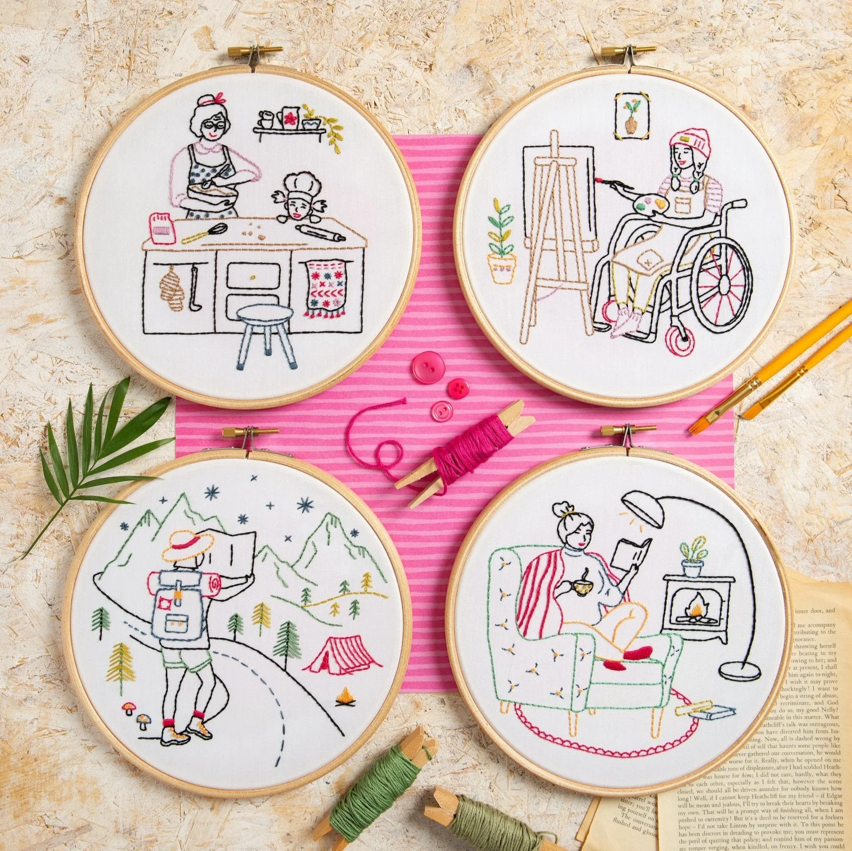 'Tangled' Knitting and Crochet Embroidery Kit for Beginners - Image 8