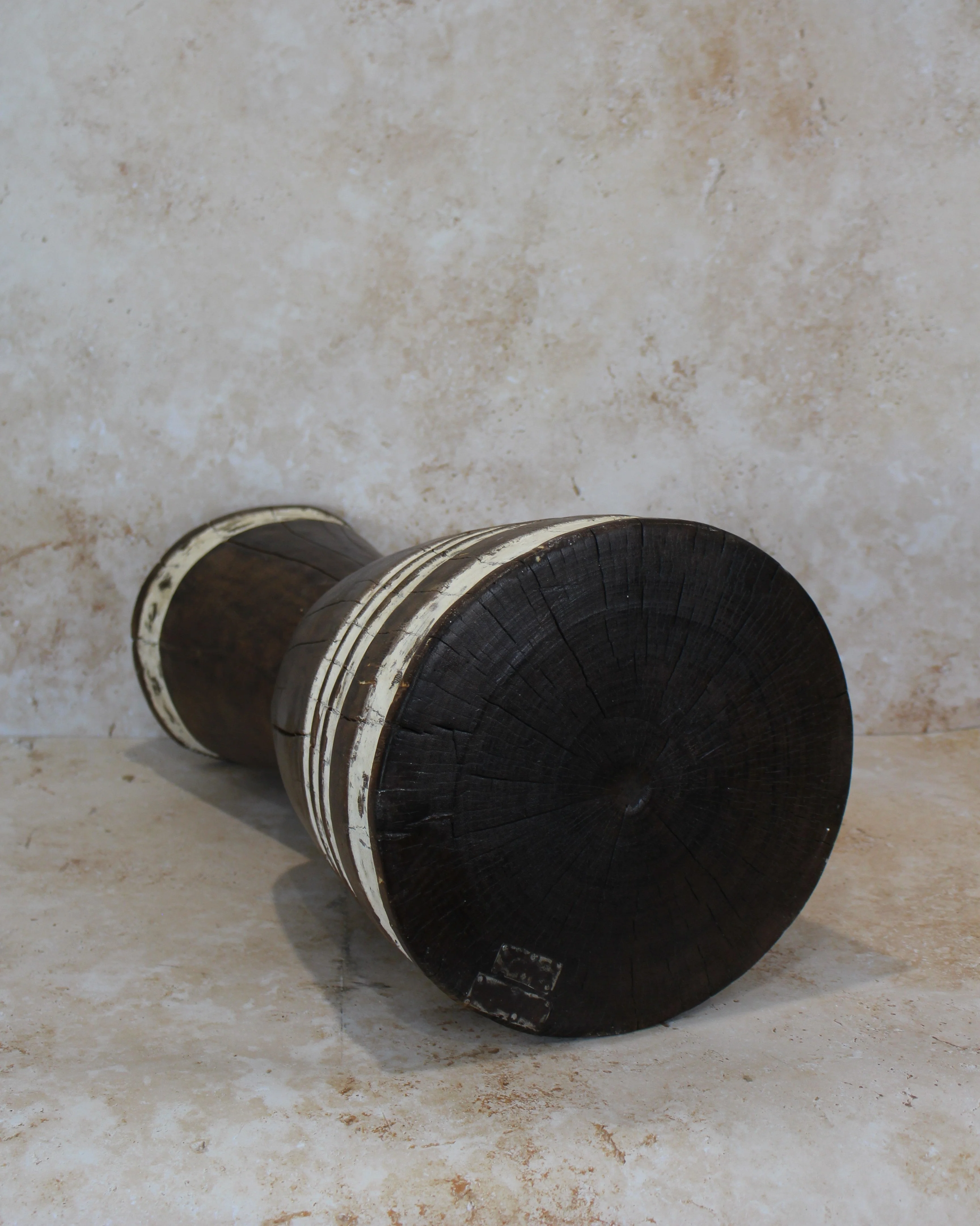 Tapered Wood Side Table - Cameroon - 93.2 - Image 3
