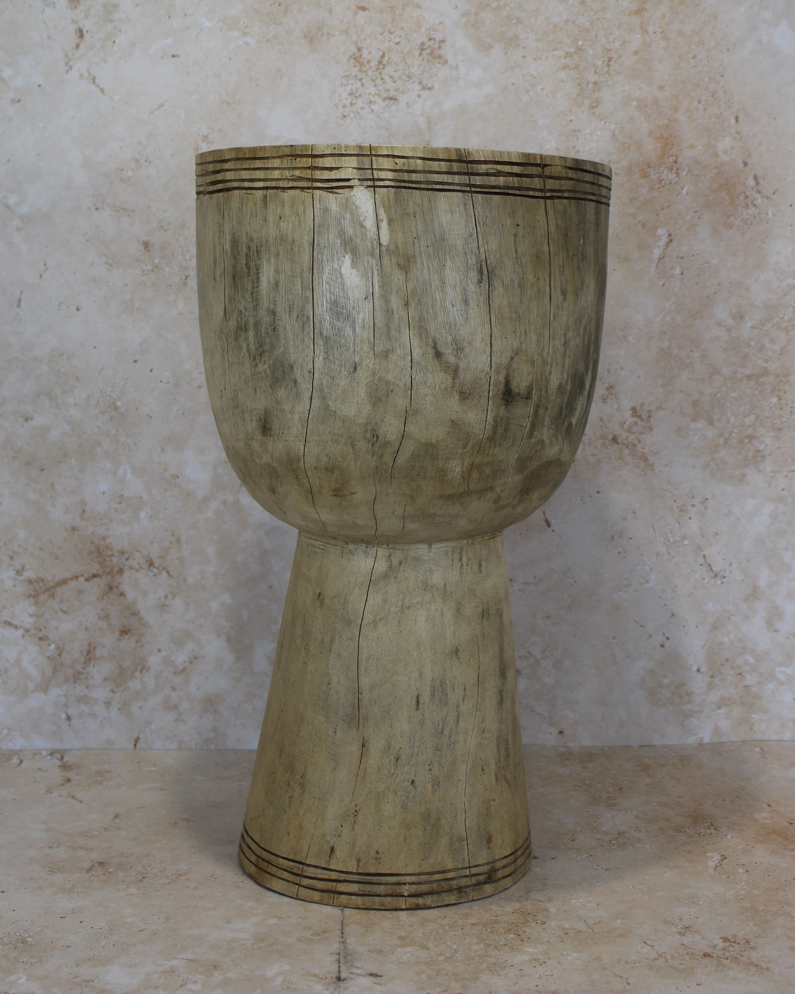 Tapered Wood Side Table - Cameroon - 93.4 - Image 2
