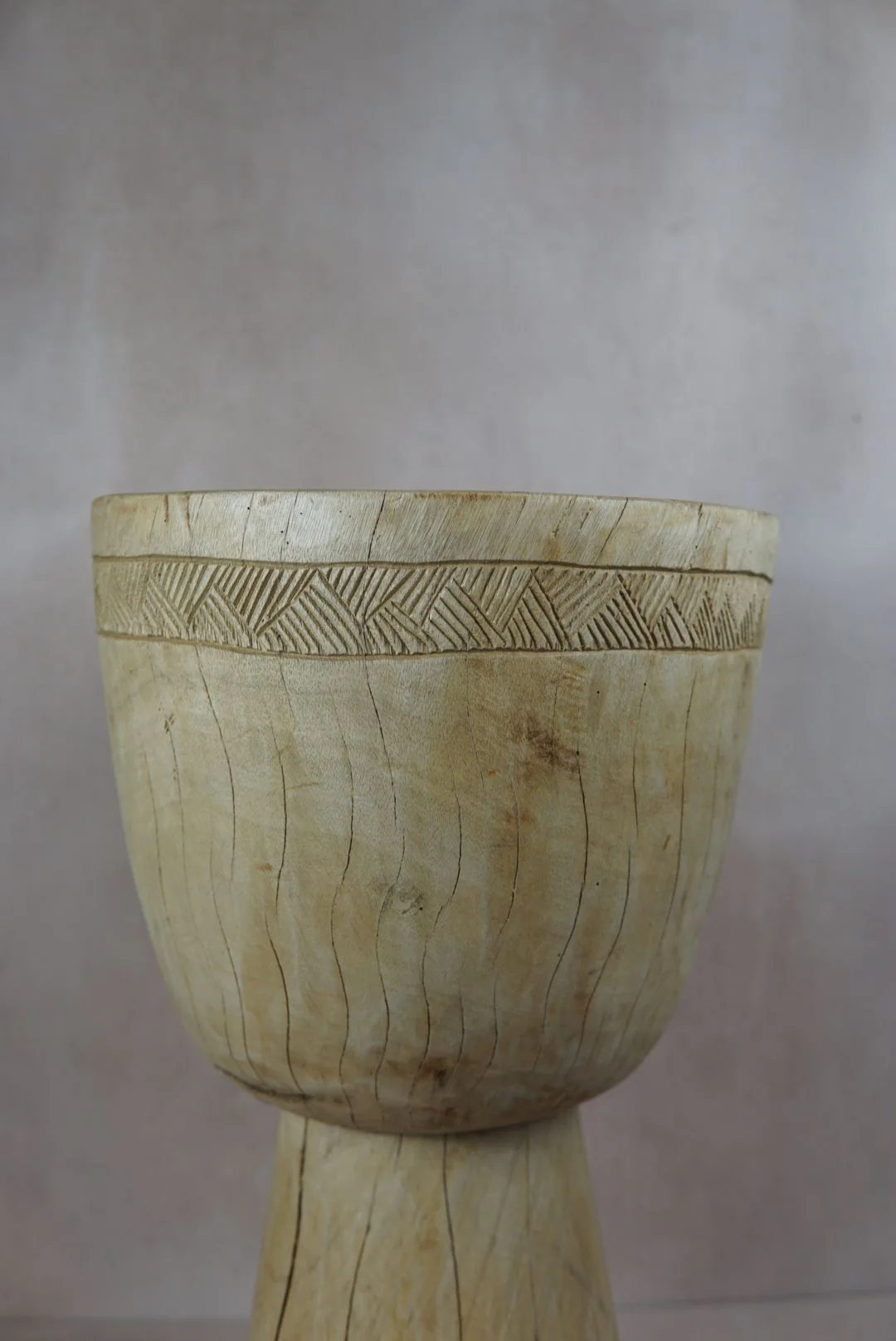 Tapered Wood Side Table - Cameroon - 93.7 - Image 4