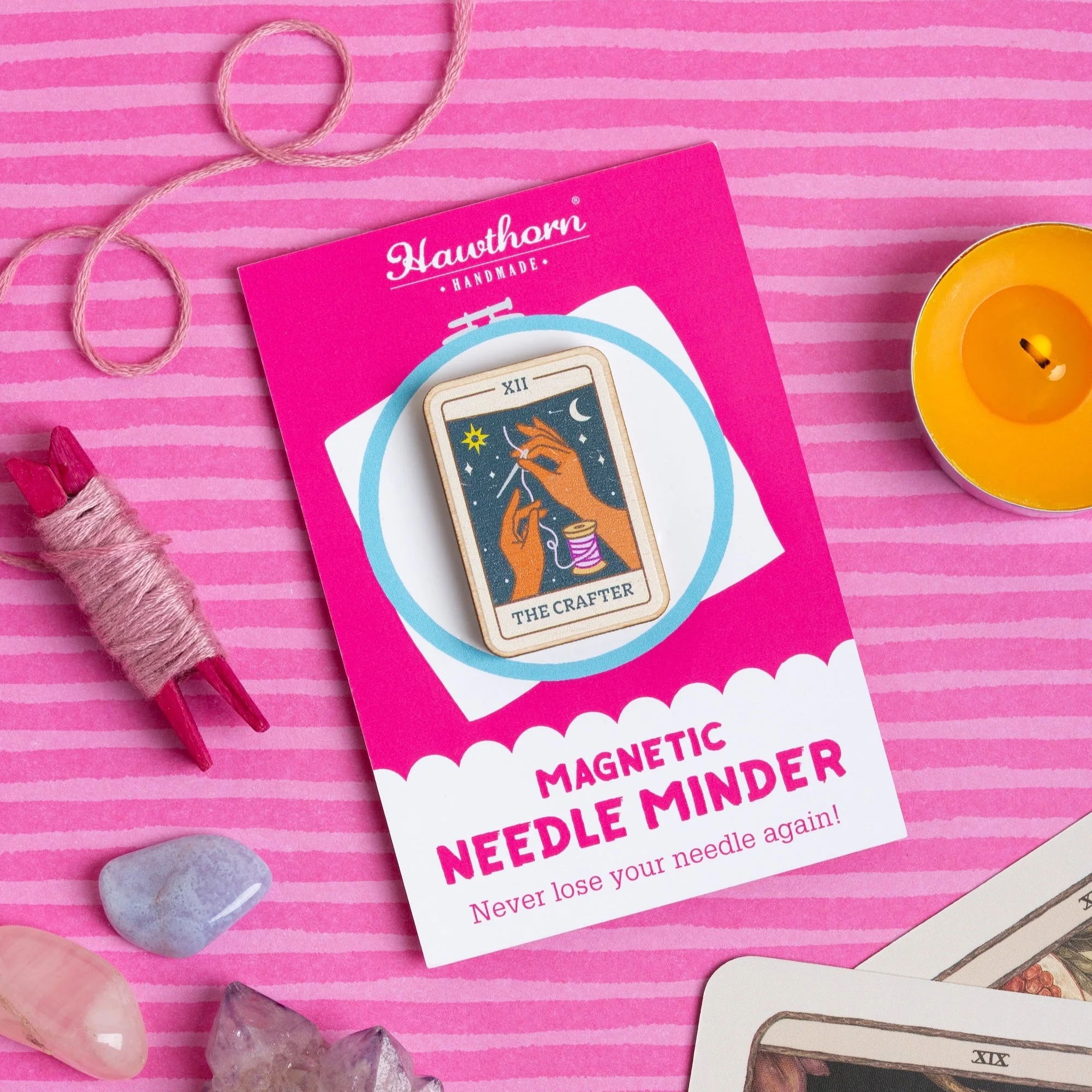 Tarot Card 'The Crafter' Magnetic Needle Minder - Image 2