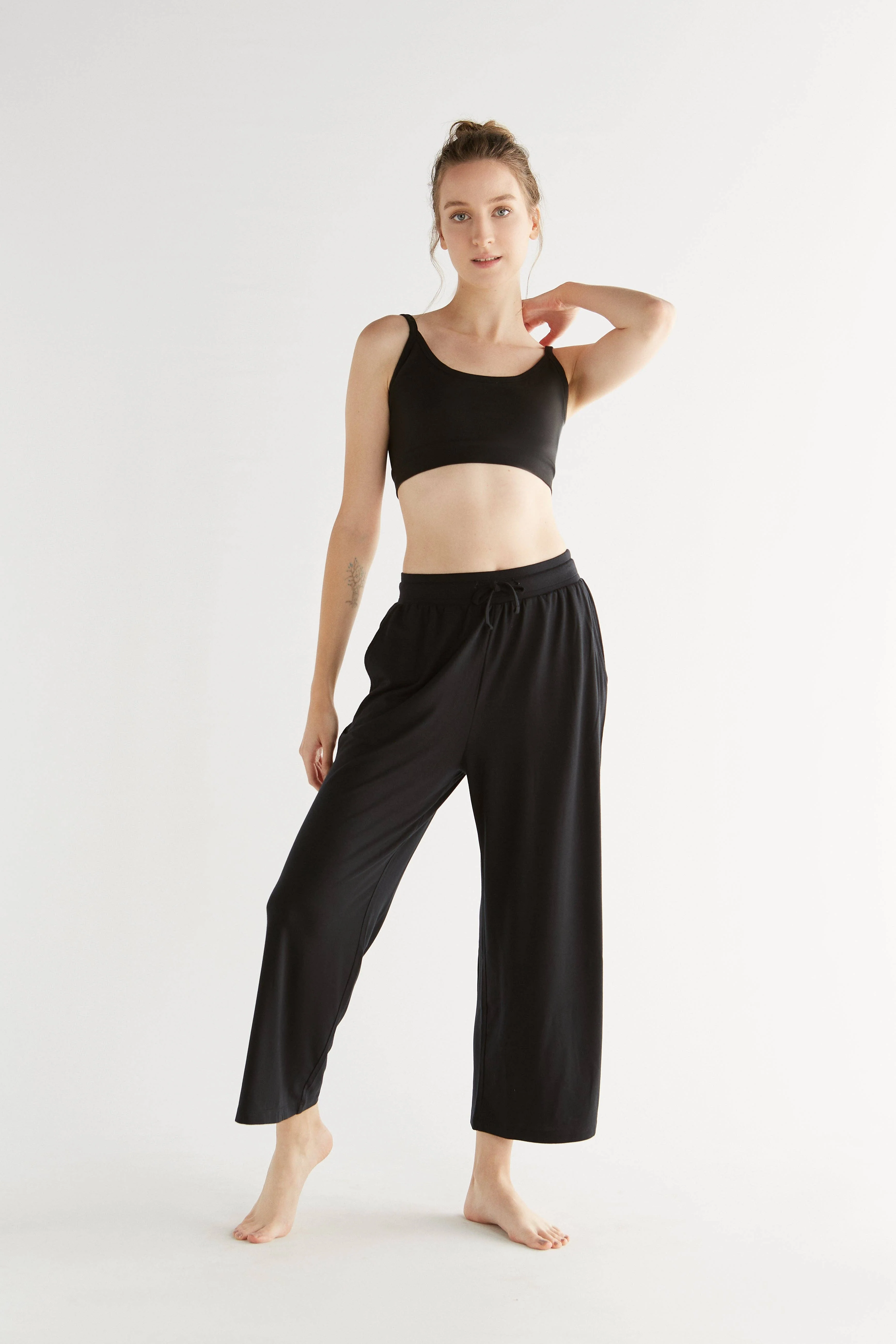 Tencel Wide Leg Trousers: Womens - Image 3