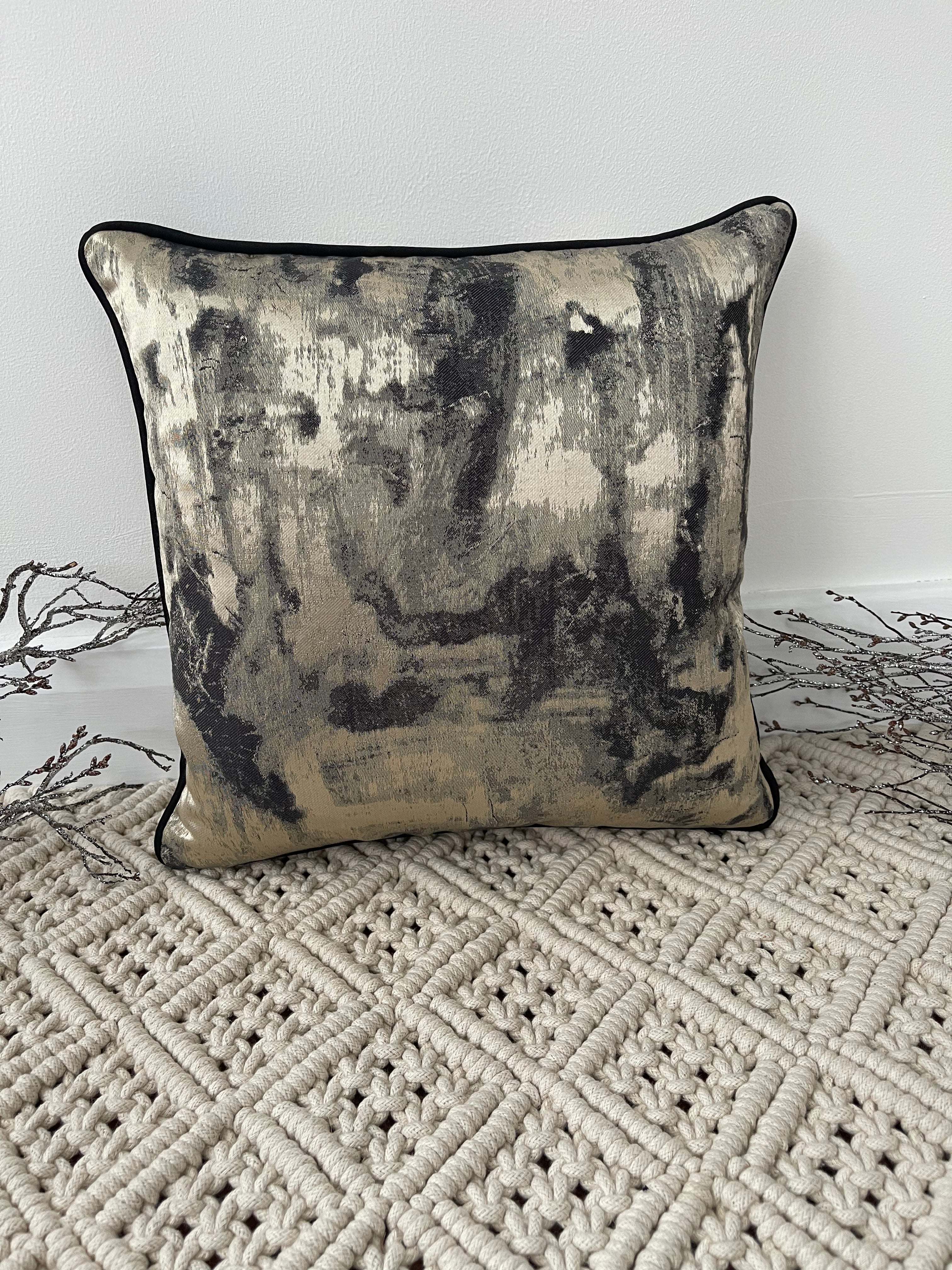 The Couture Cushion - The Black and Gold Chiara - Style No. 27 - Image 3