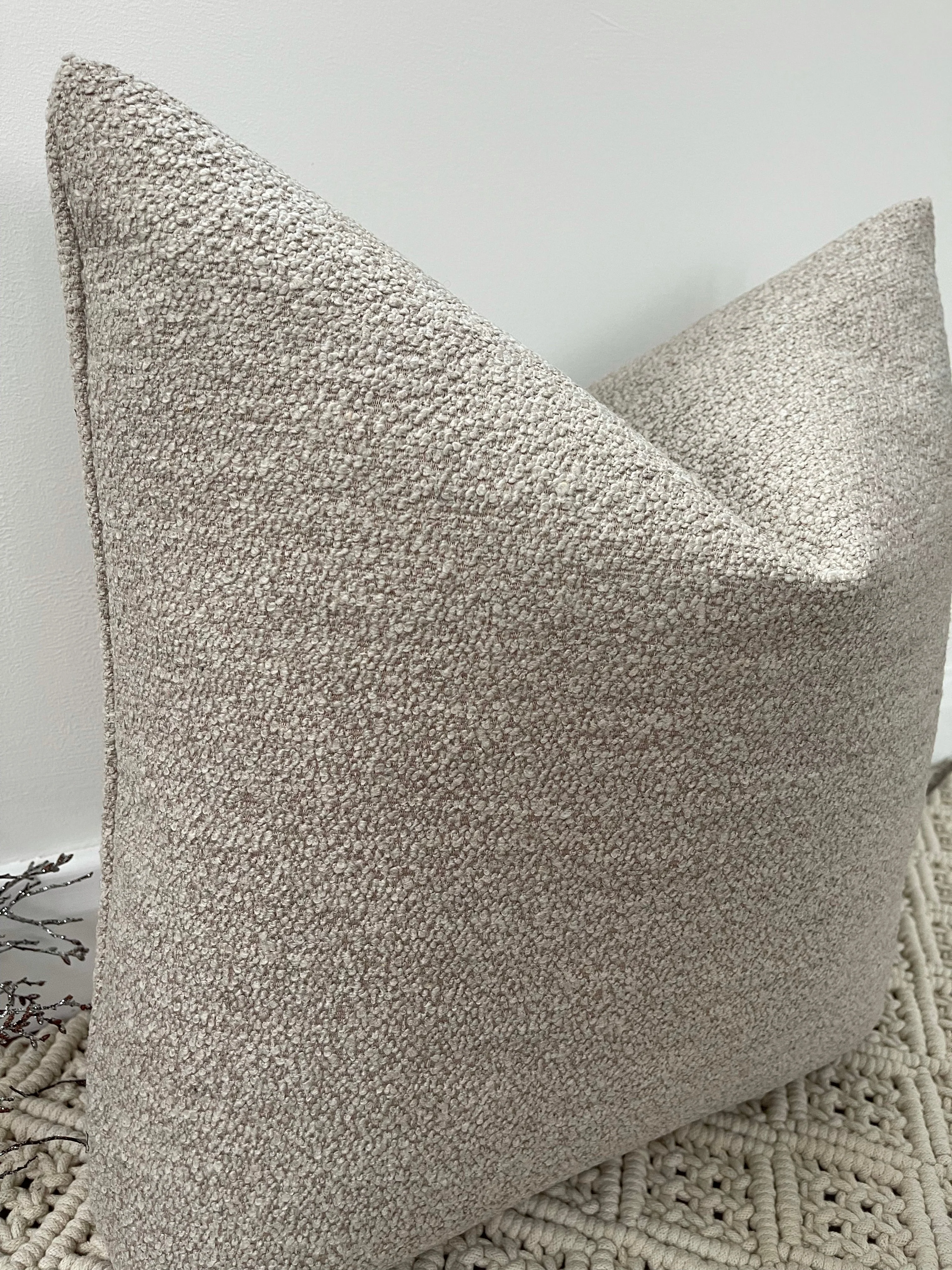 The Couture Cushion - The Luxury Natural Boucle - Style No. 16 - Image 2