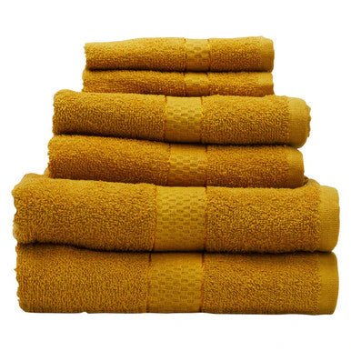 Thread and Loom 6 Piece Mustard Towel Set - Image 2