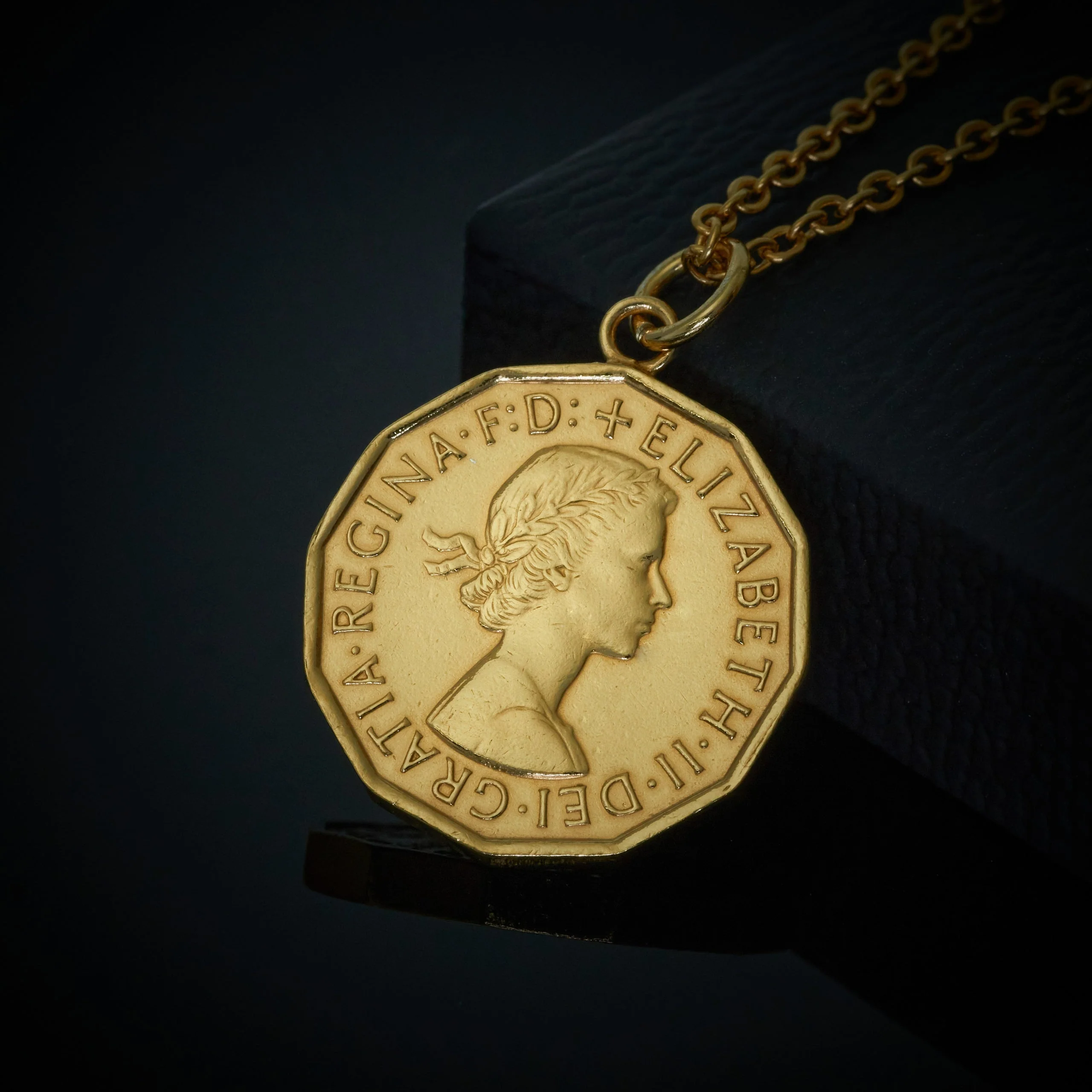 Threepence (1953-1967) - Plated Coin Necklace - Image 2