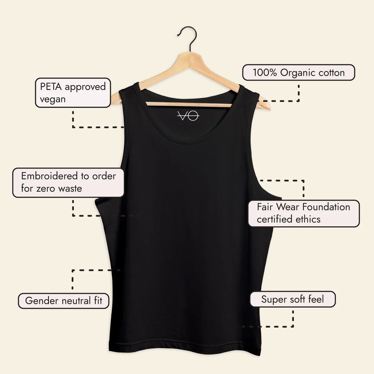 Tiny Embroidered Dino Tank (Unisex) - Image 5