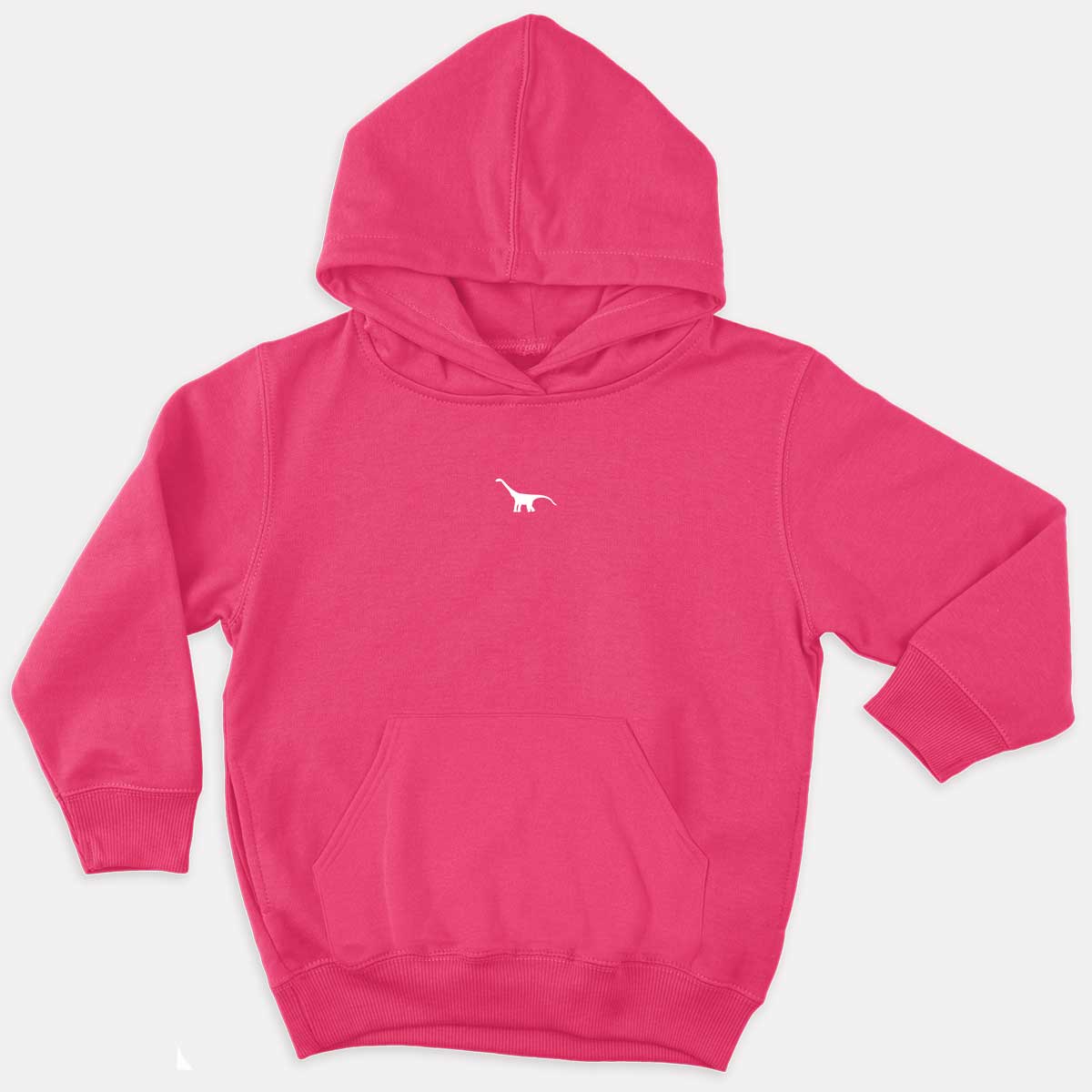 Tiny Embroidered Dinosaur Kids Hoodie (Unisex) - Image 2